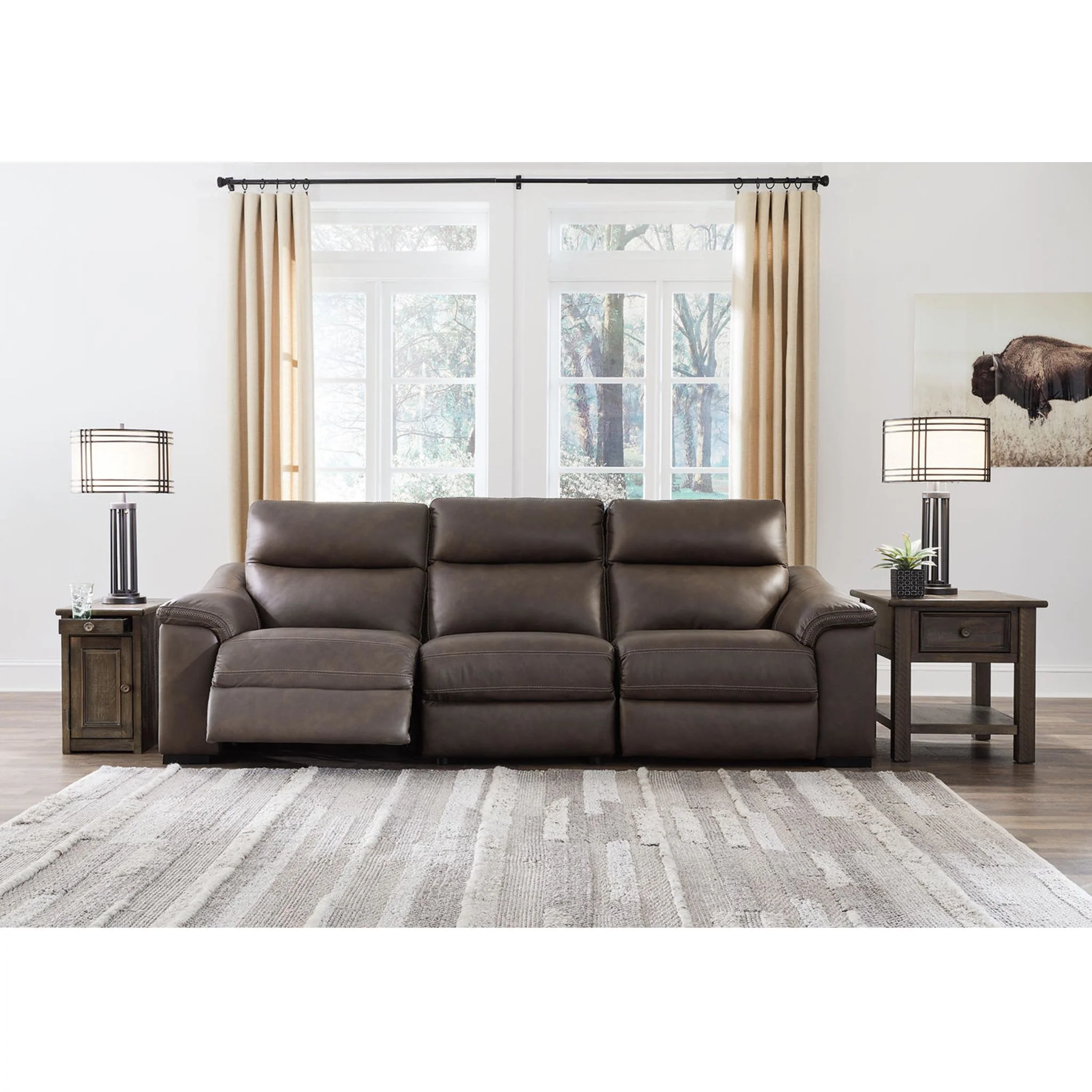 Salvatore 3 Piece Power Reclining Sofa Chaise - Image 3