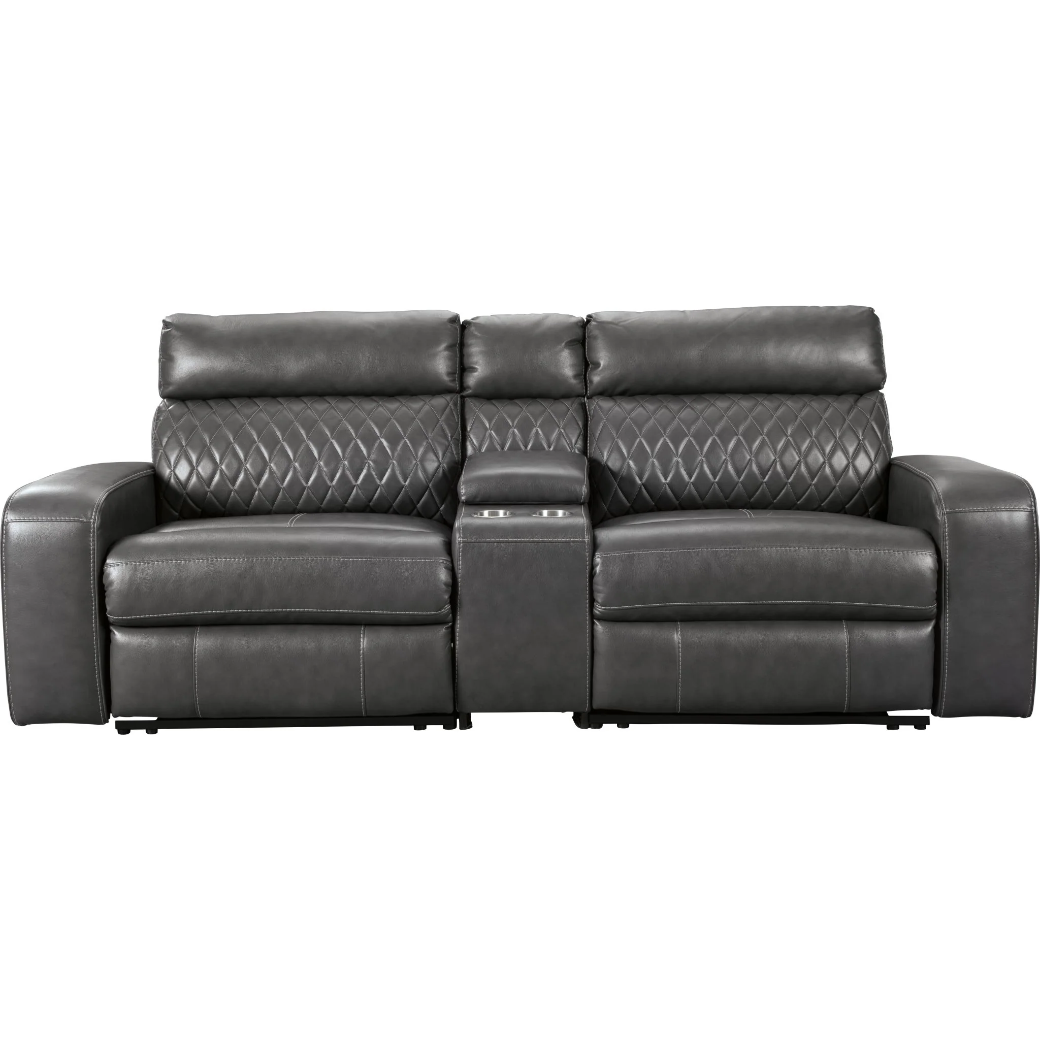 Samperstone 3 Piece Power Reclining Loveseat Console - Image 7