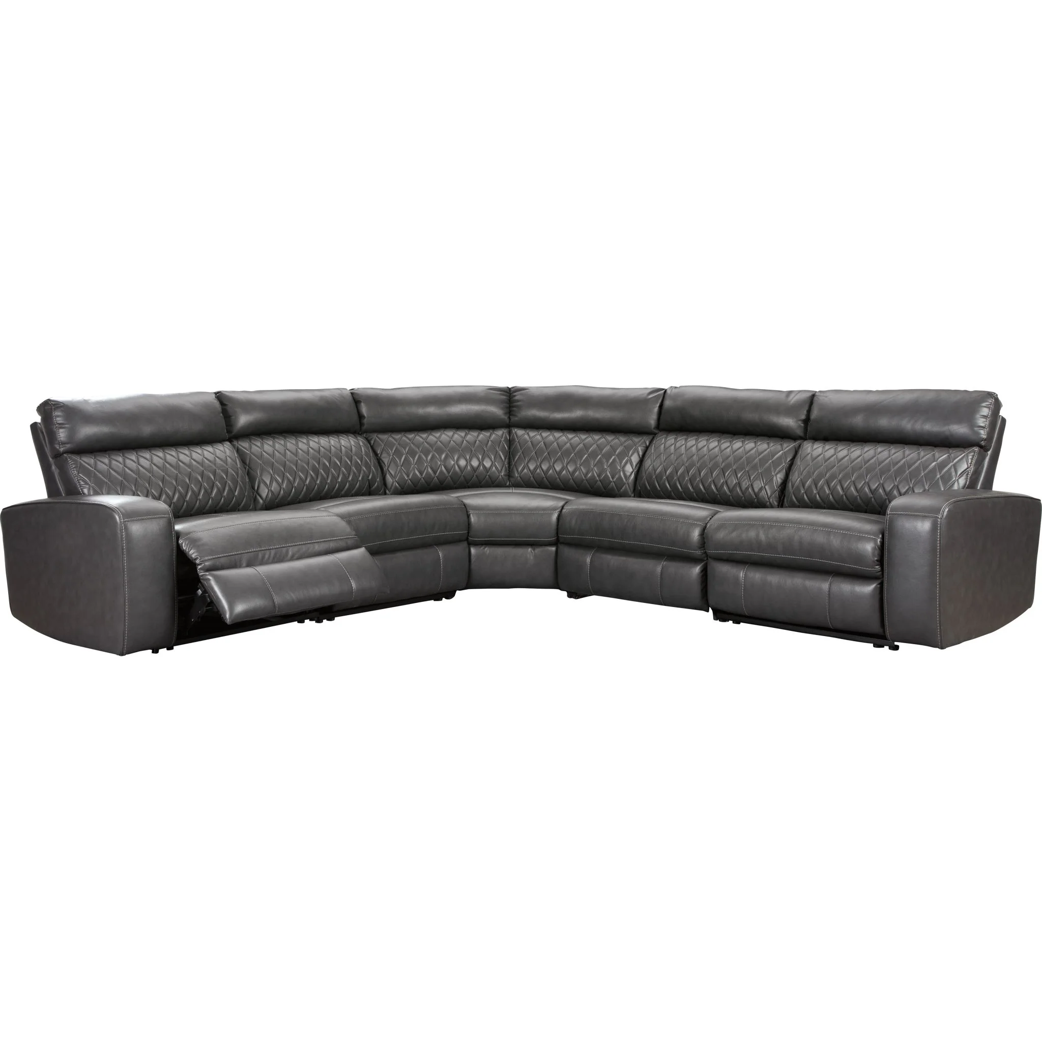 Samperstone 5 Piece Power Reclining Sectional - Image 4