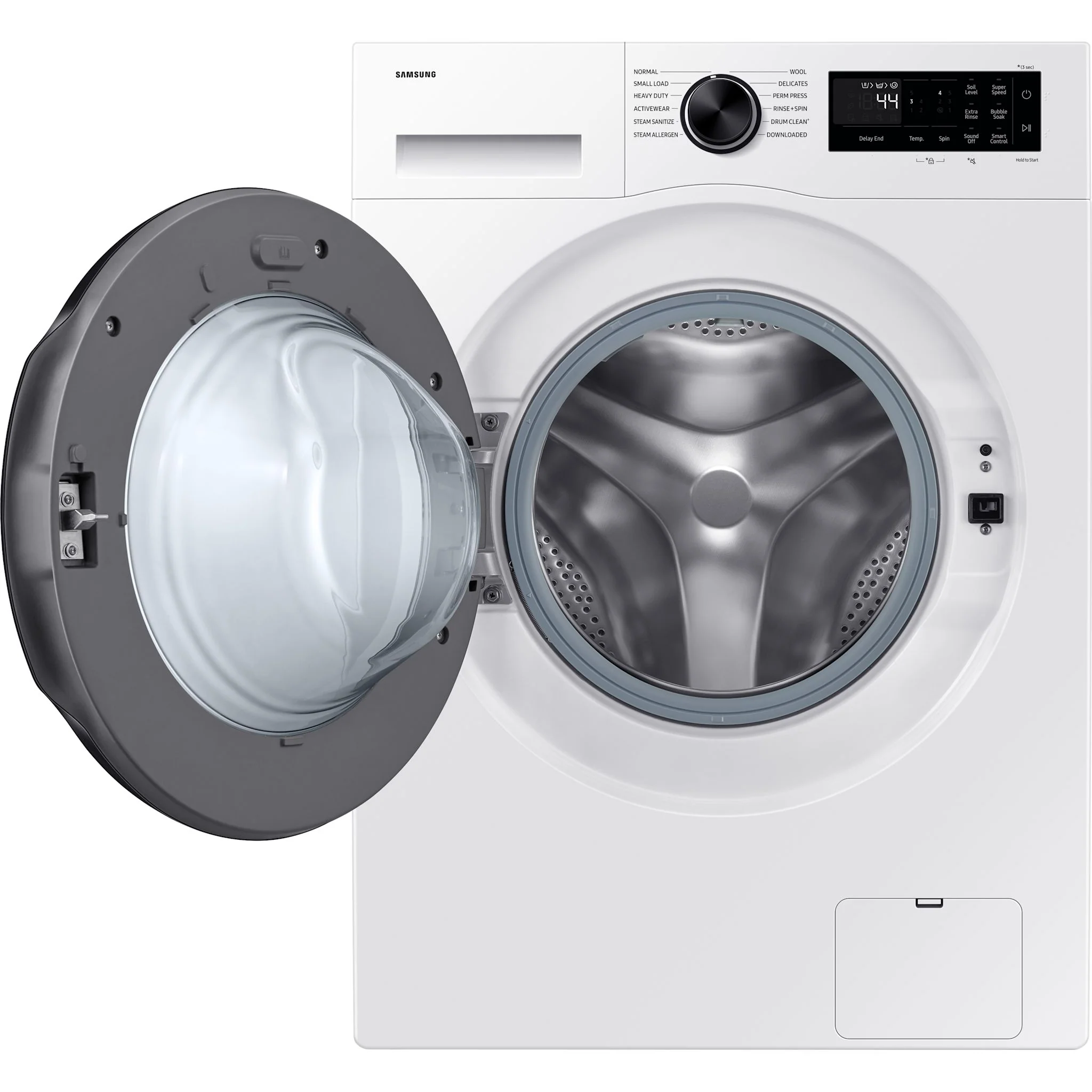 Samsung 2.9cu.ft. Compact Front Load Washer with SmartThings Wi-Fi - White (WW25FG5B34BEAC) - Image 4