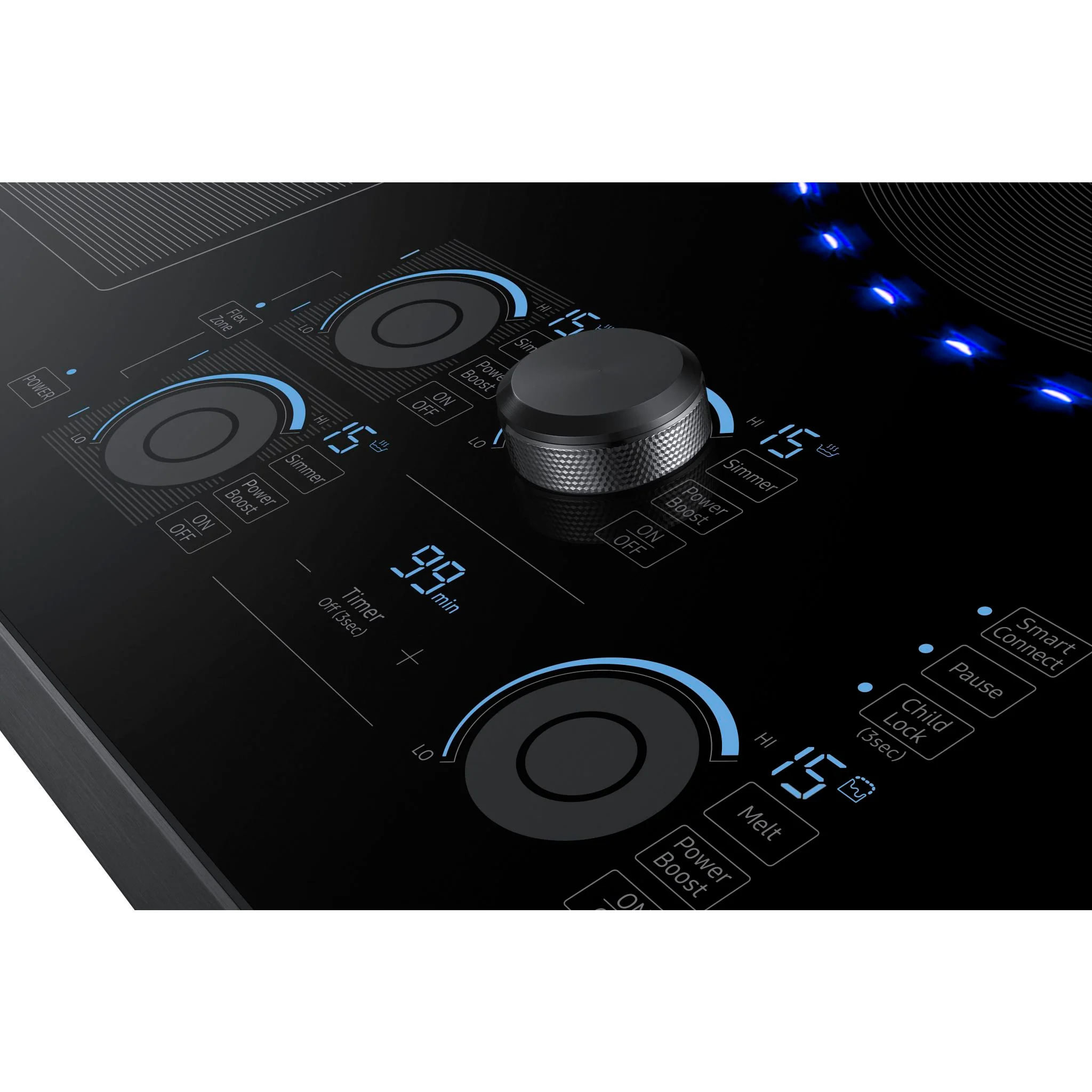 Samsung 30" Cooktop (NZ30K7880UG) - Black Stainless - Image 6