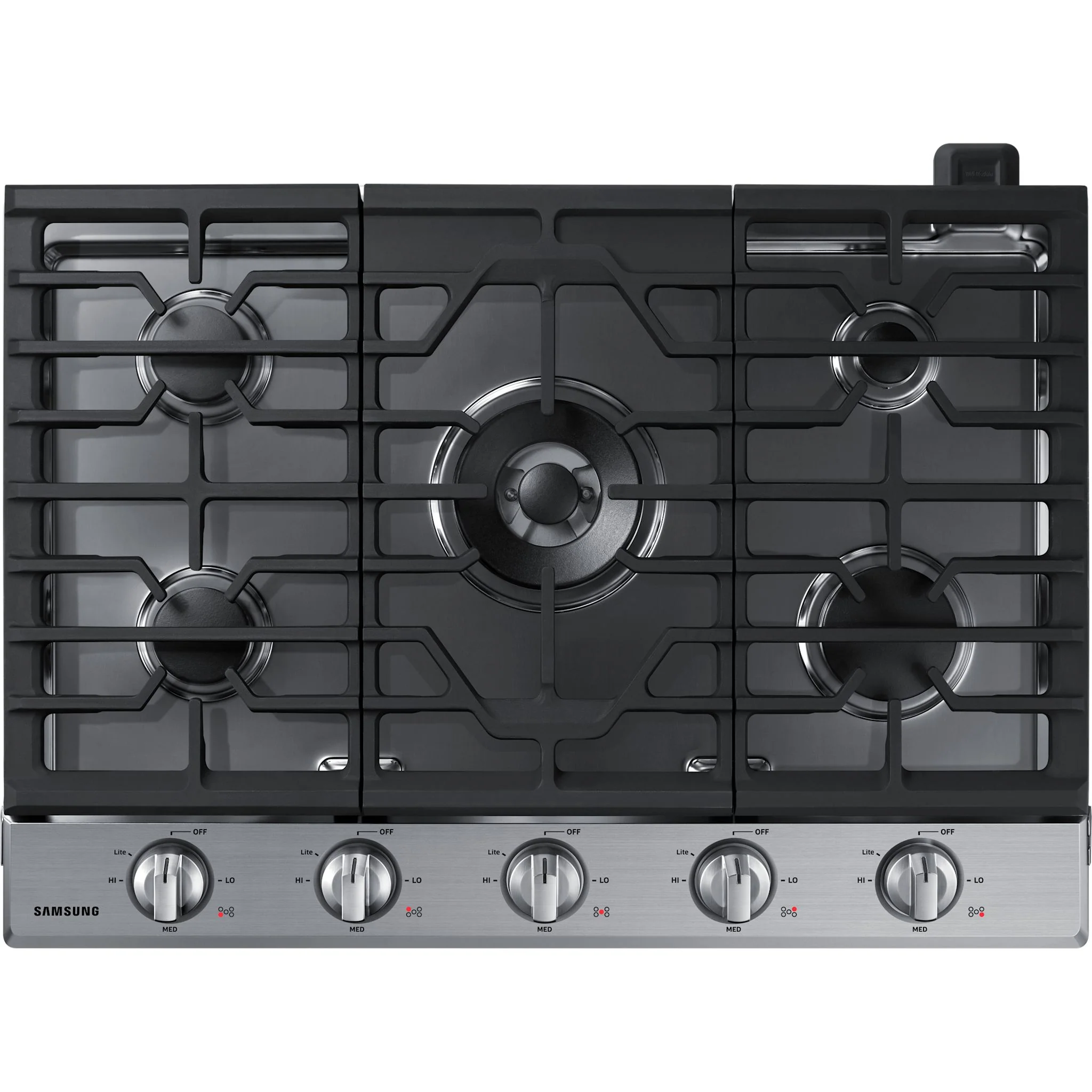 Samsung 30" Gas Cooktop (NA30N6555TS) - Stainless Steel - Image 2