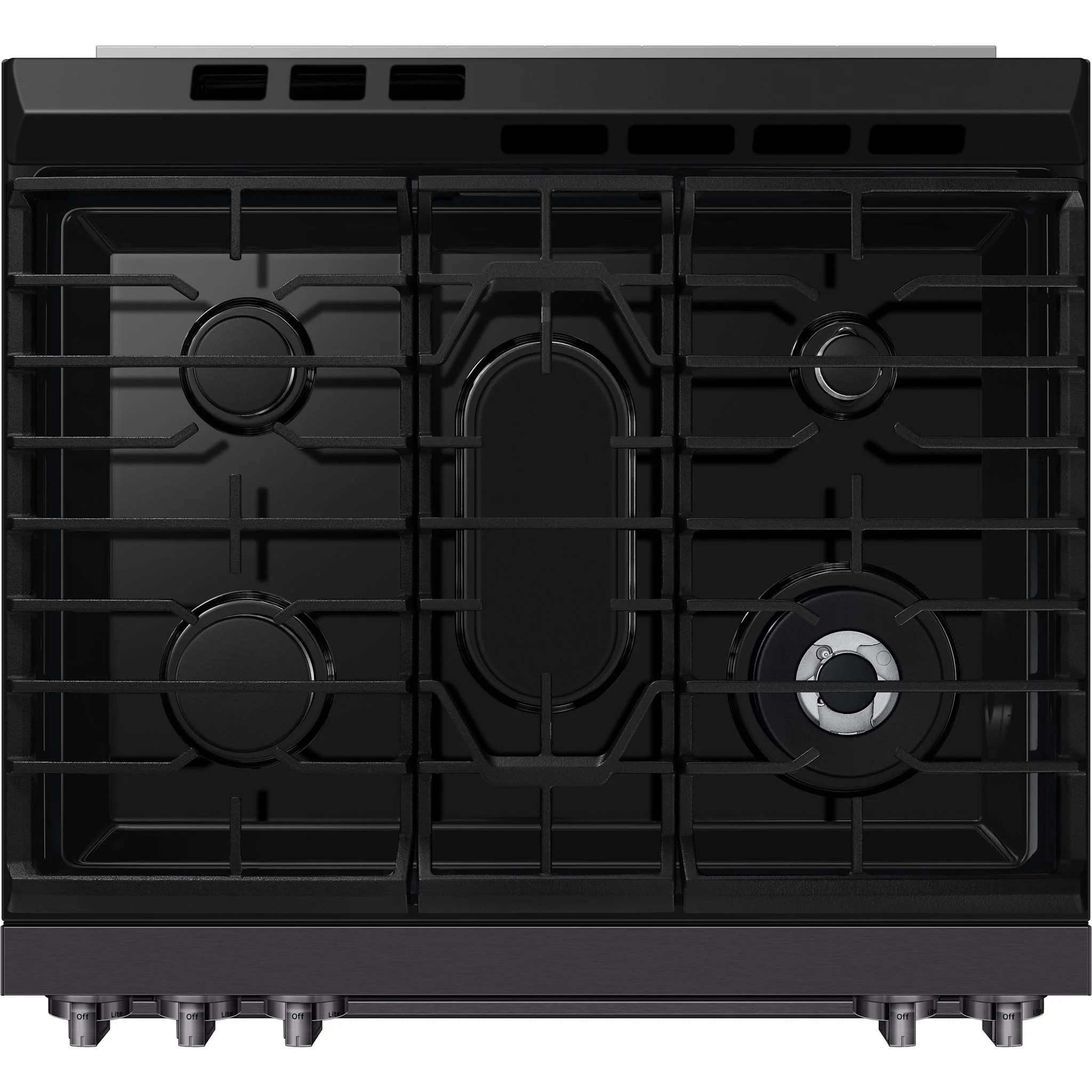 Samsung 30" Gas Range (NSG80H60SEAA) - Matte Black Stainless Steel - Image 4