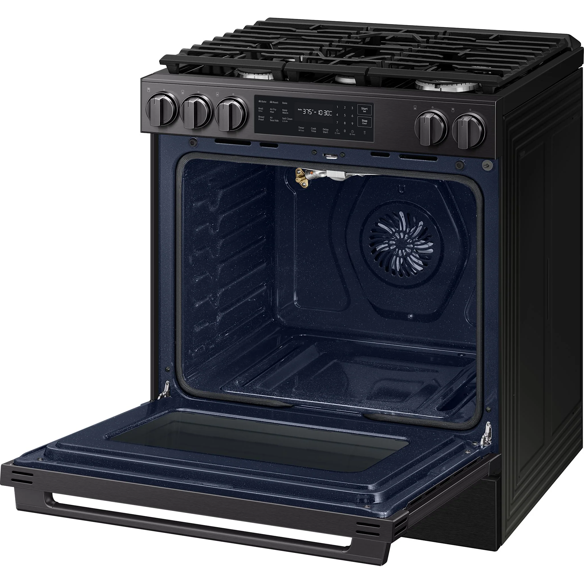 Samsung 30" Gas Range (NSG80H60SEAA) - Matte Black Stainless Steel - Image 5