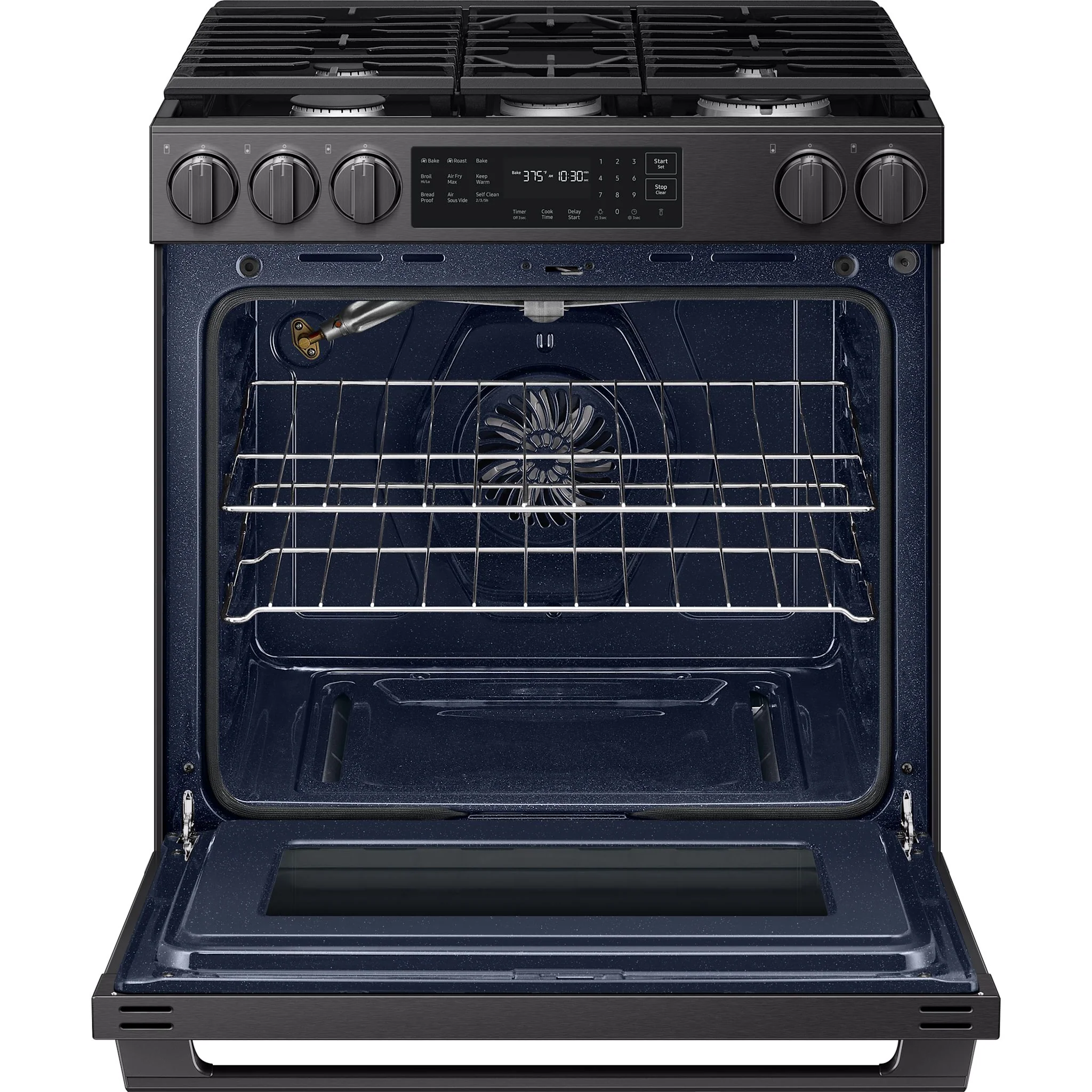 Samsung 30" Gas Range (NSG80H60SEAA) - Matte Black Stainless Steel - Image 7