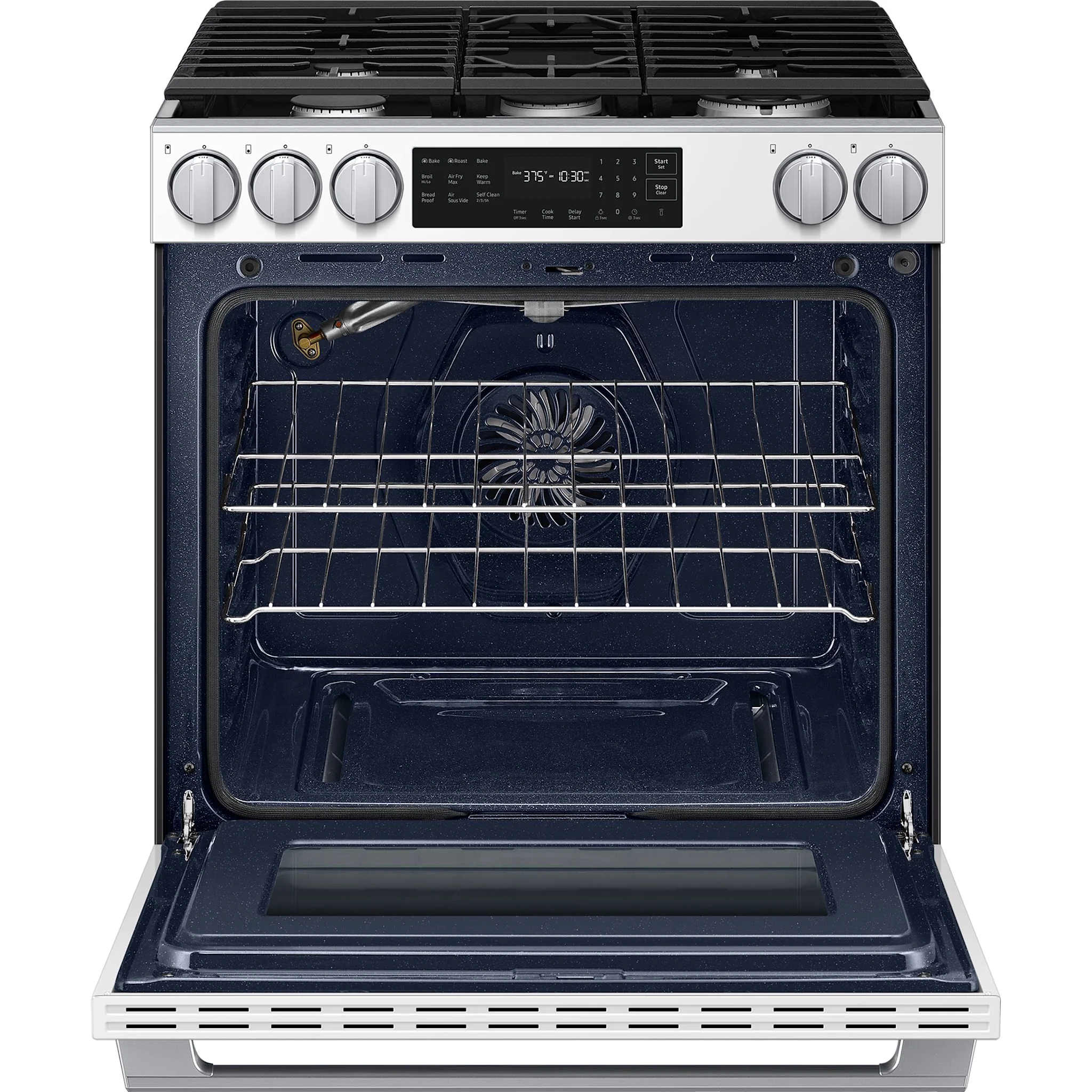 Samsung 30" Gas Range (NSG80H60SWAA) - White Glass - Image 10