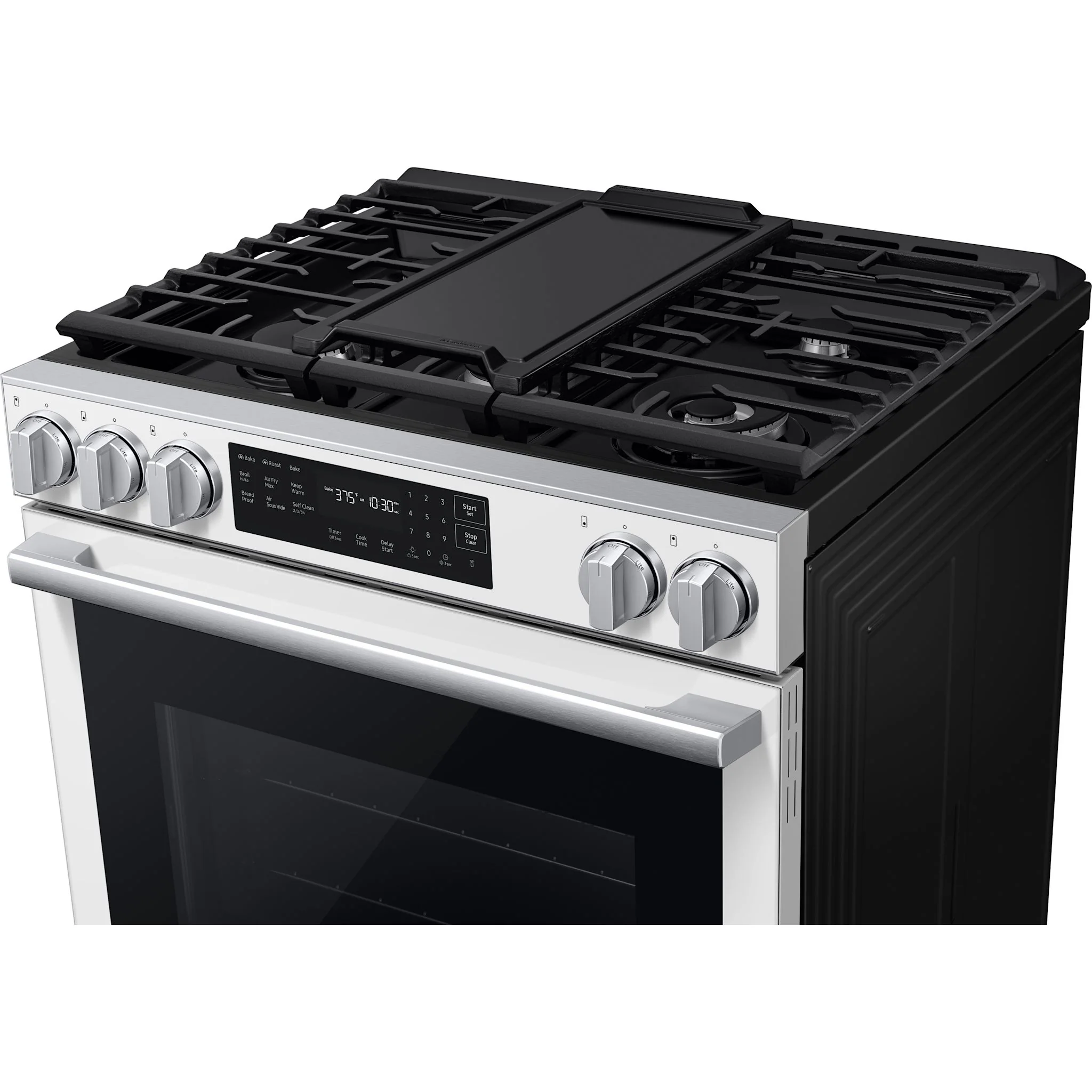 Samsung 30" Gas Range (NSG80H60SWAA) - White Glass - Image 11
