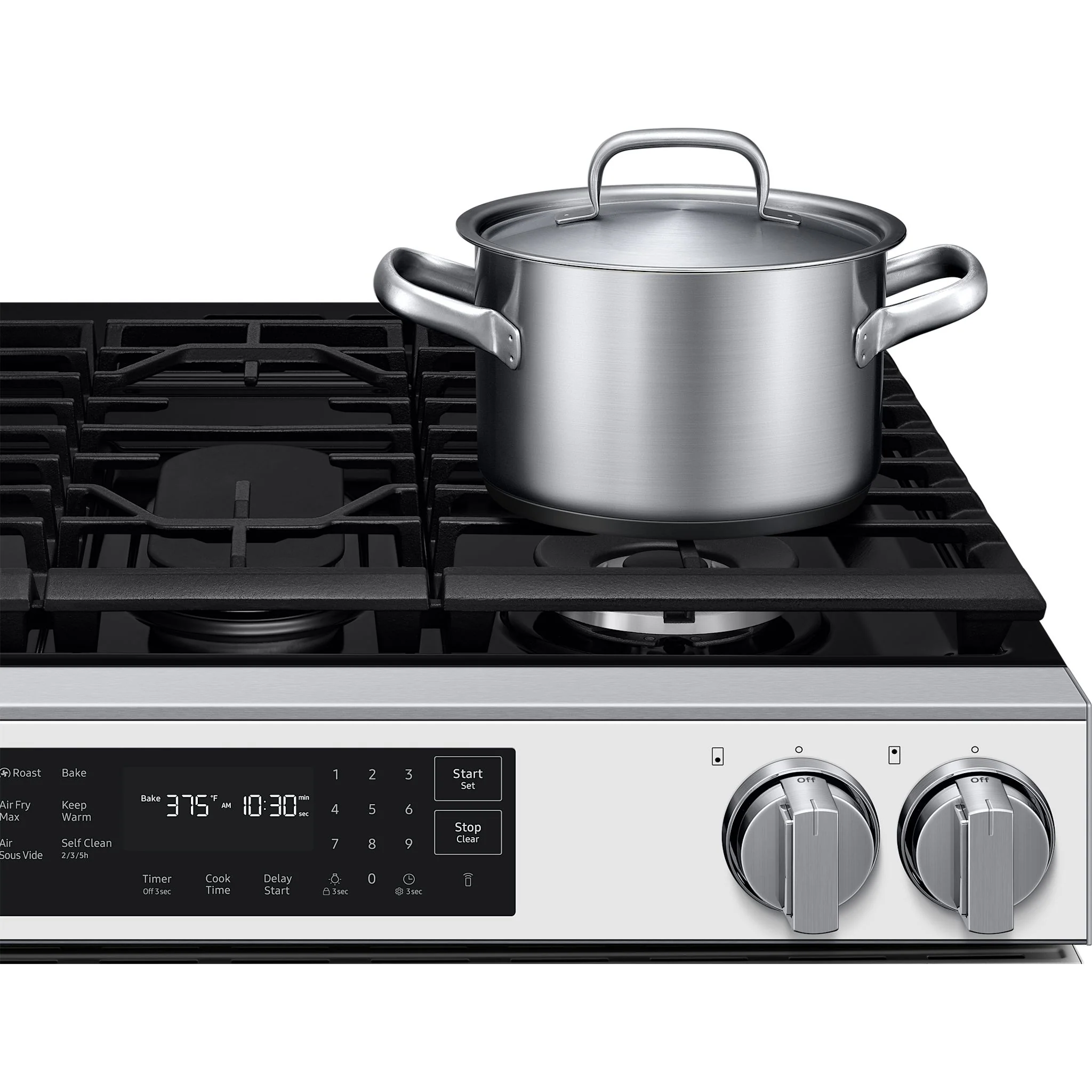 Samsung 30" Gas Range (NSG80H60SWAA) - White Glass - Image 15