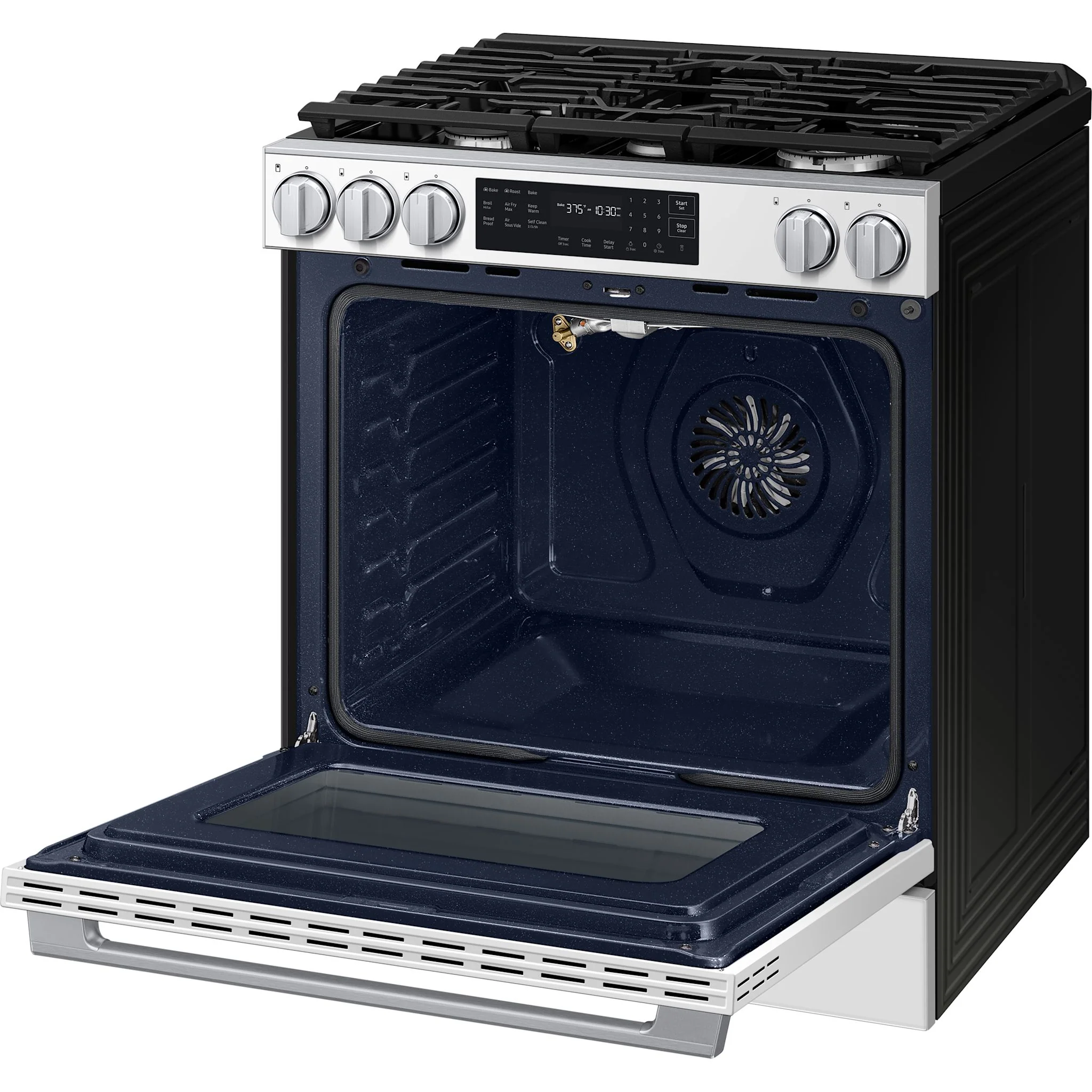 Samsung 30" Gas Range (NSG80H60SWAA) - White Glass - Image 5
