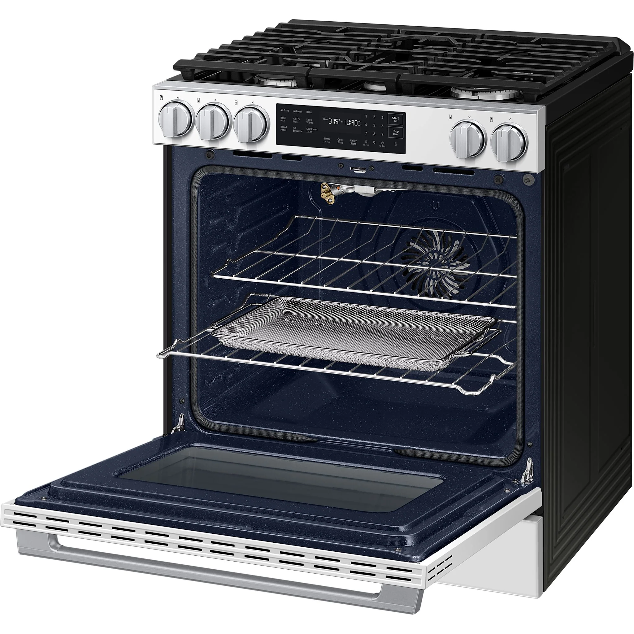 Samsung 30" Gas Range (NSG80H60SWAA) - White Glass - Image 8