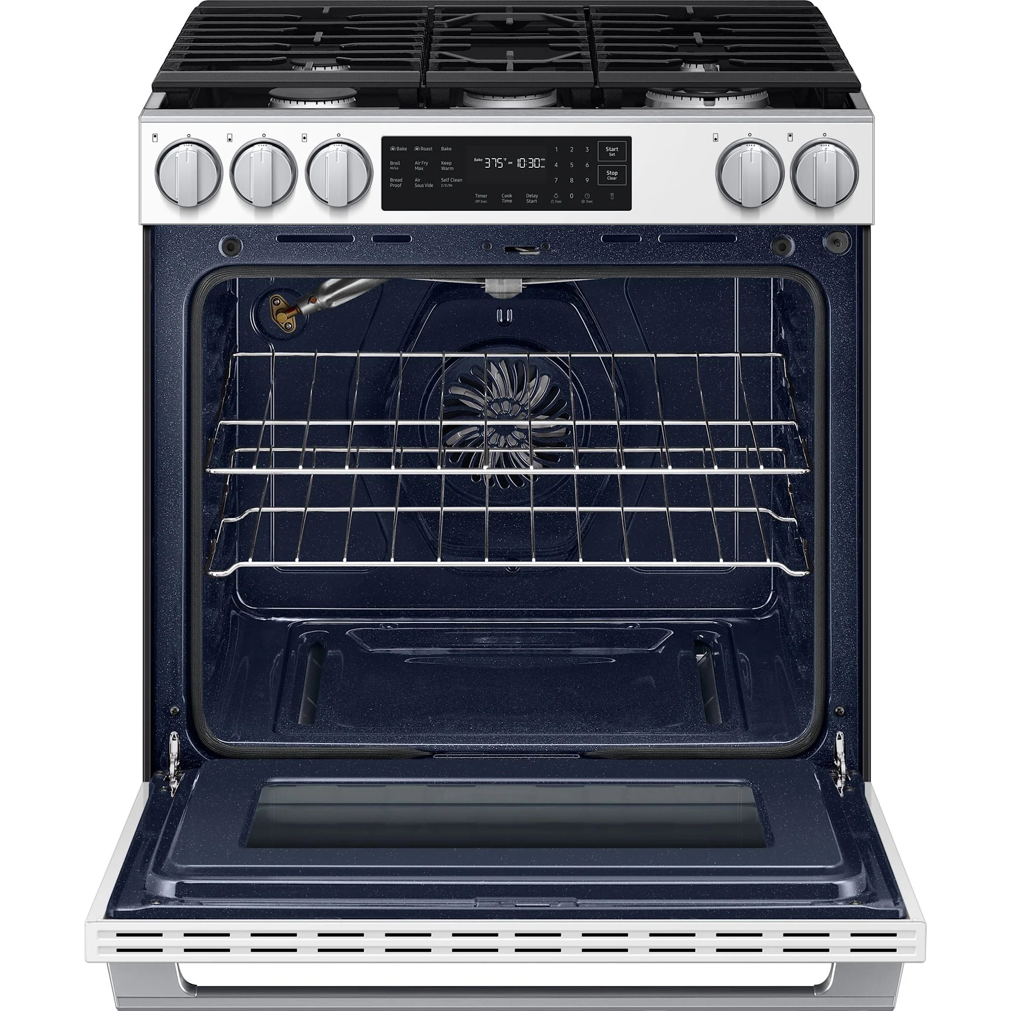 Samsung 30" Gas Range (NSG80H60SWAA) - White Glass - Image 9