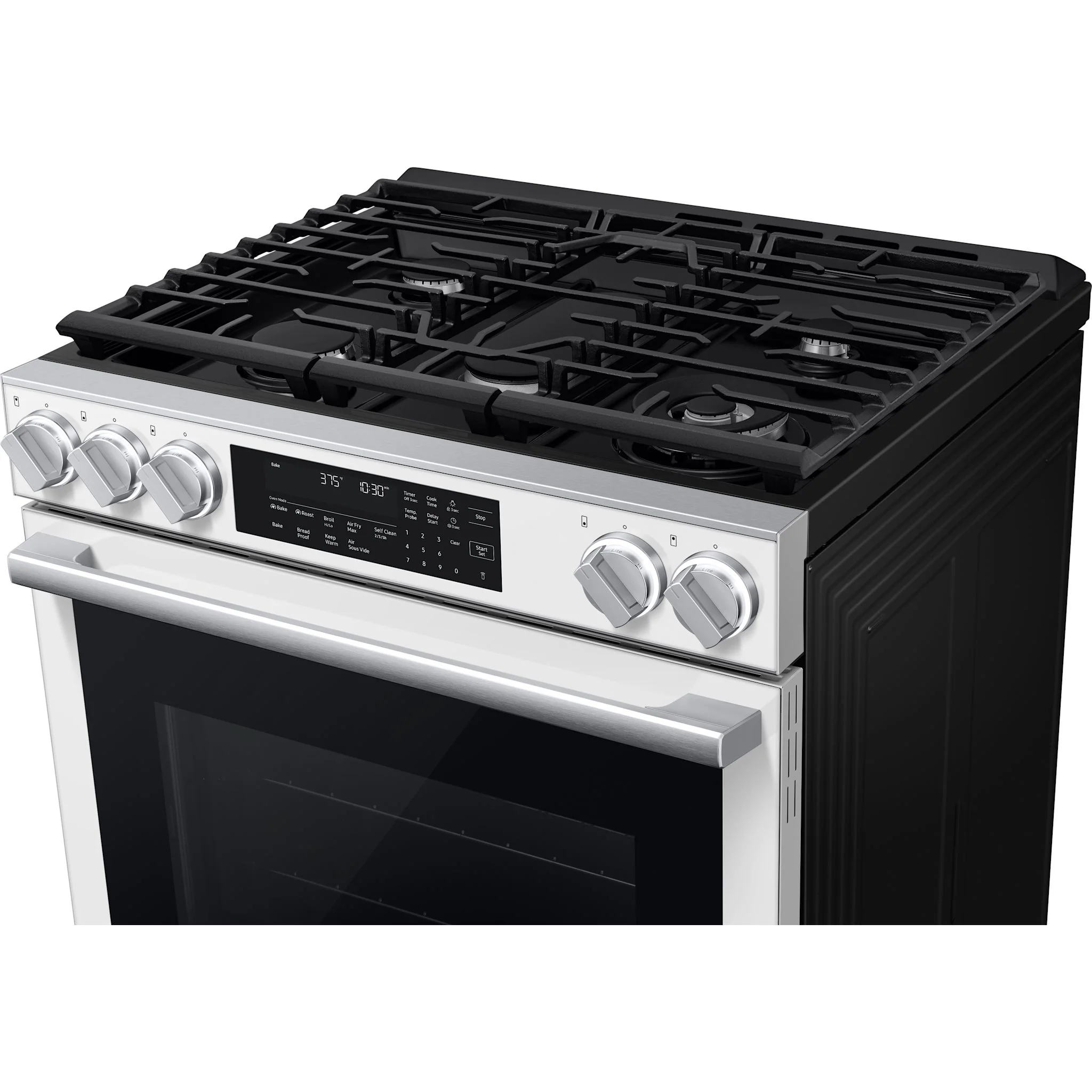 Samsung 30" Gas Range (NSG90H60SWAA) - White Glass - Image 4