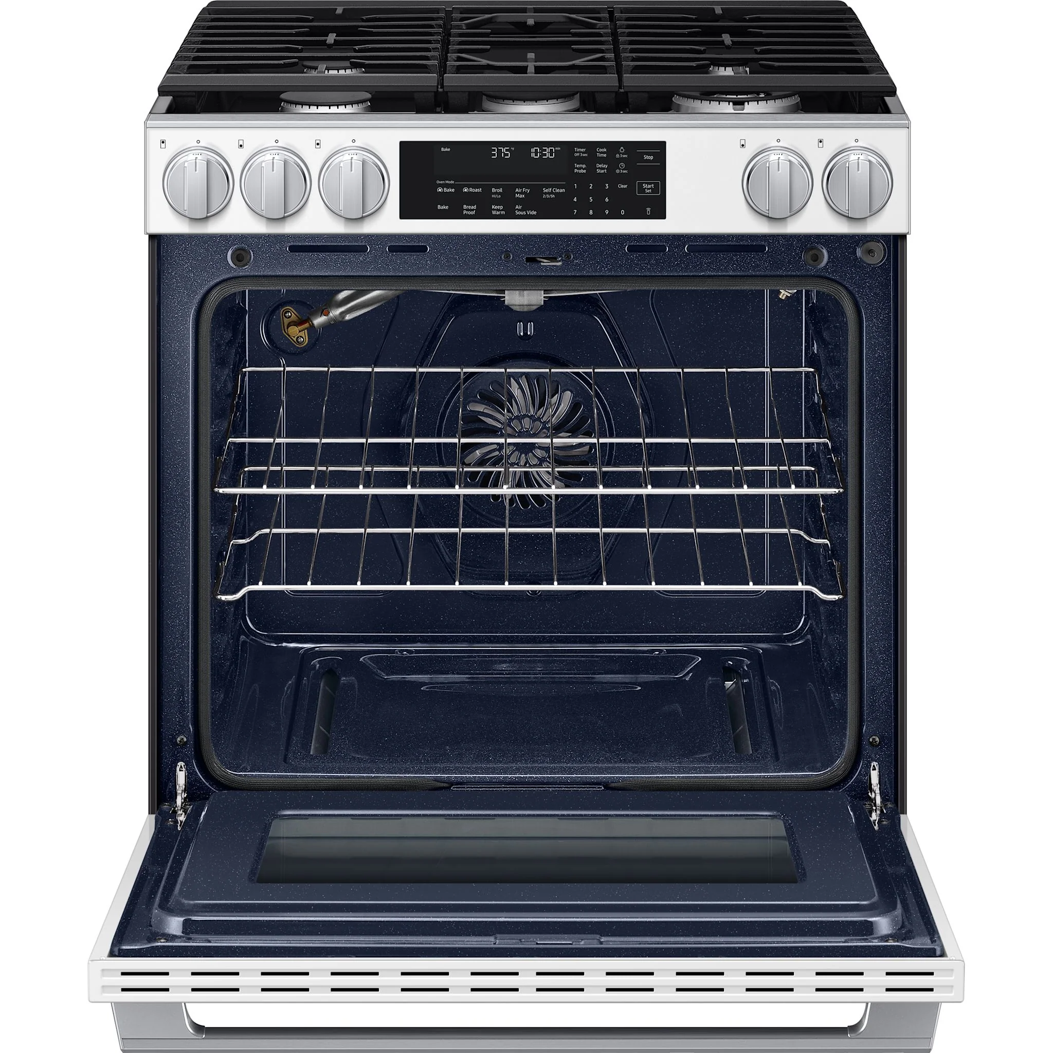 Samsung 30" Gas Range (NSG90H60SWAA) - White Glass - Image 6