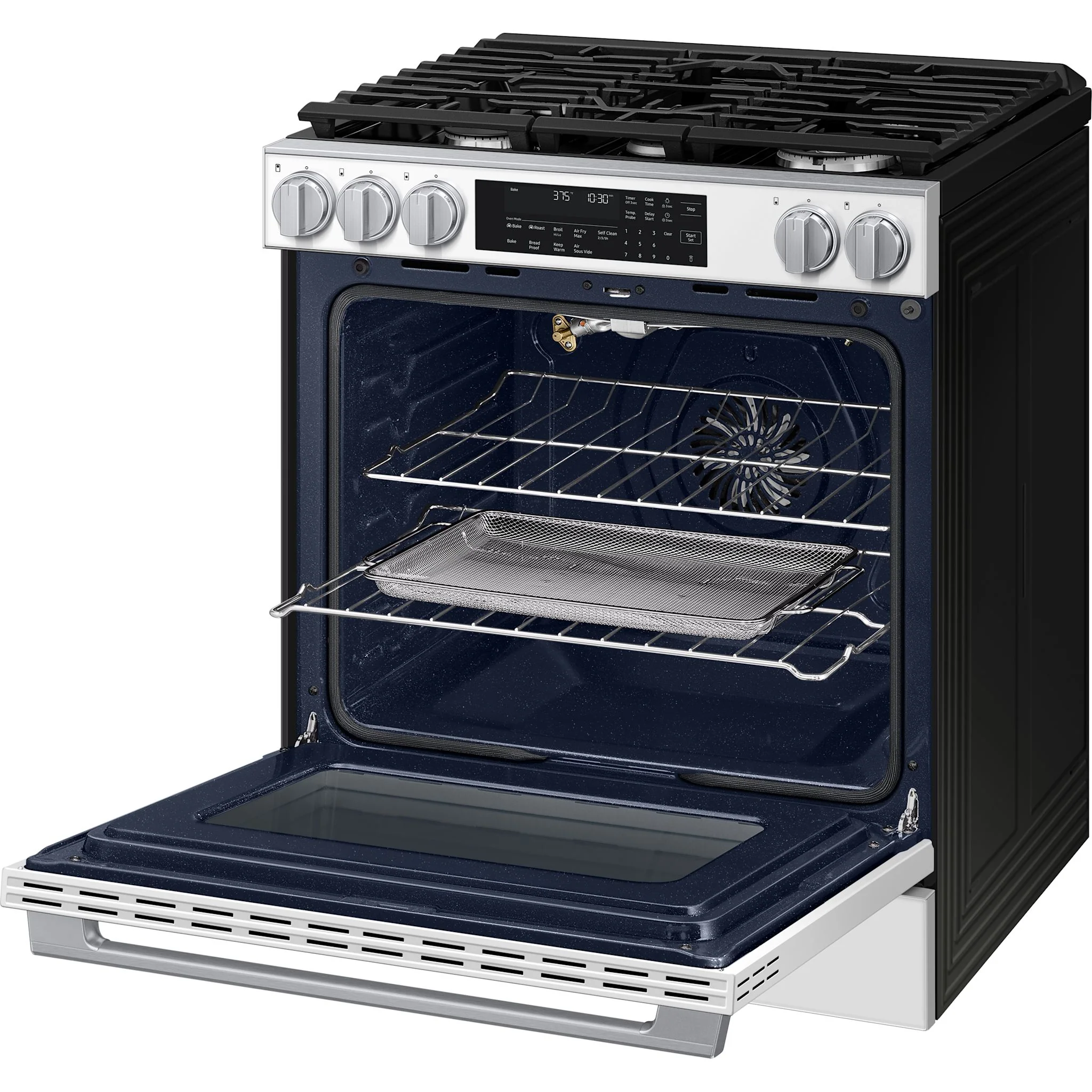 Samsung 30" Gas Range (NSG90H60SWAA) - White Glass - Image 8