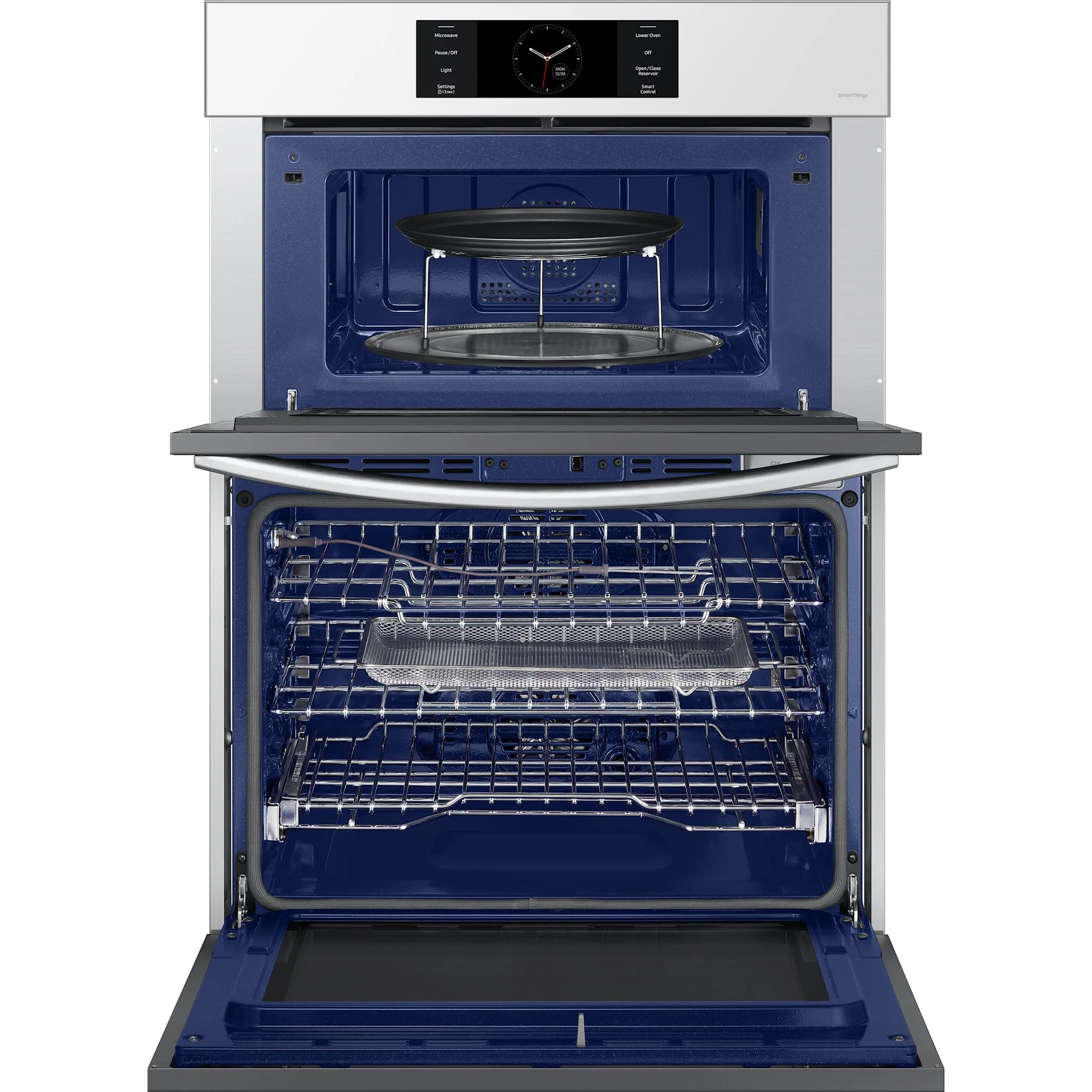 Samsung 30" Microwave/Wall Oven (NQ70CB700D12AA) - White Glass - Image 4