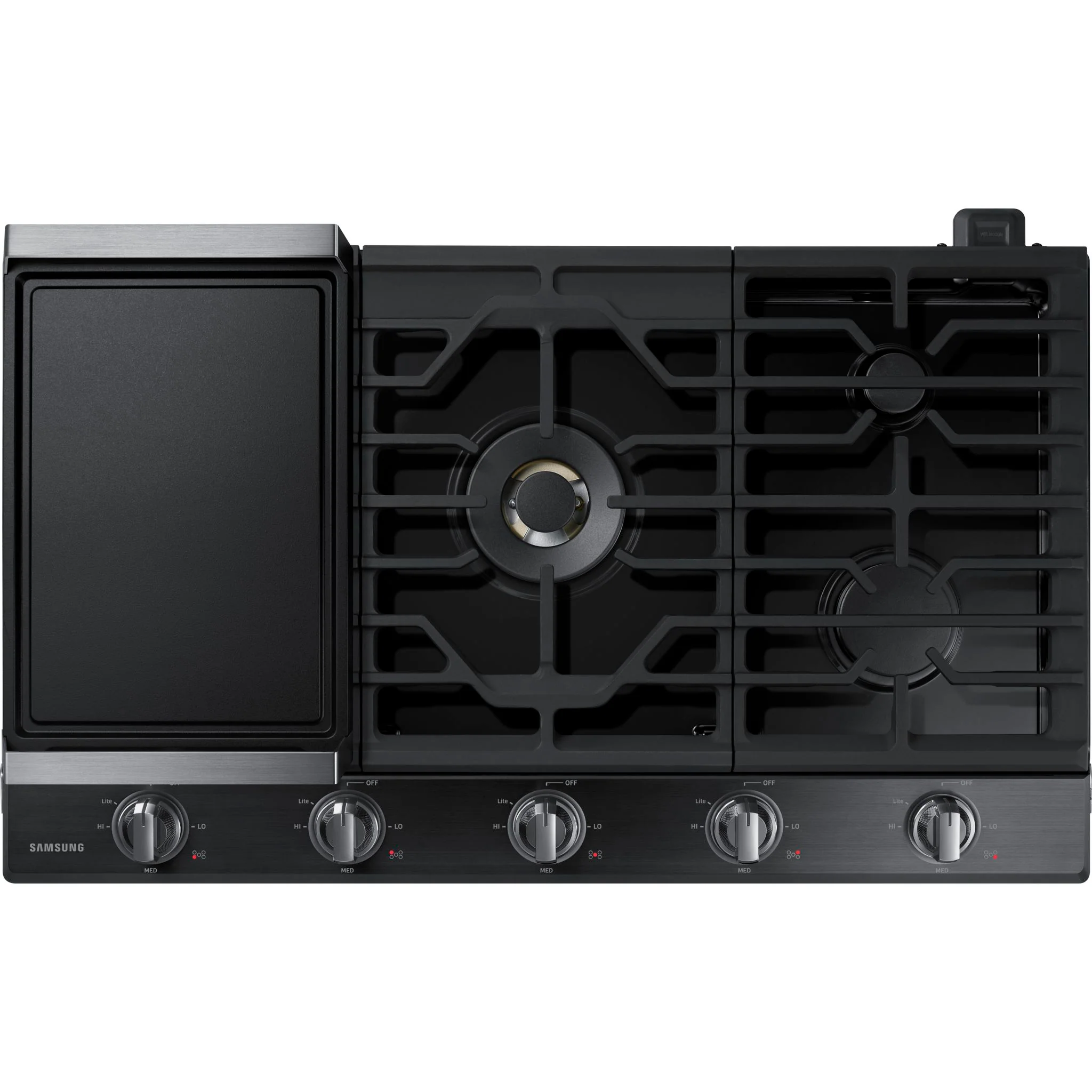 Samsung 36" Cooktop (NA36N7755TG) - Black Stainless - Image 9