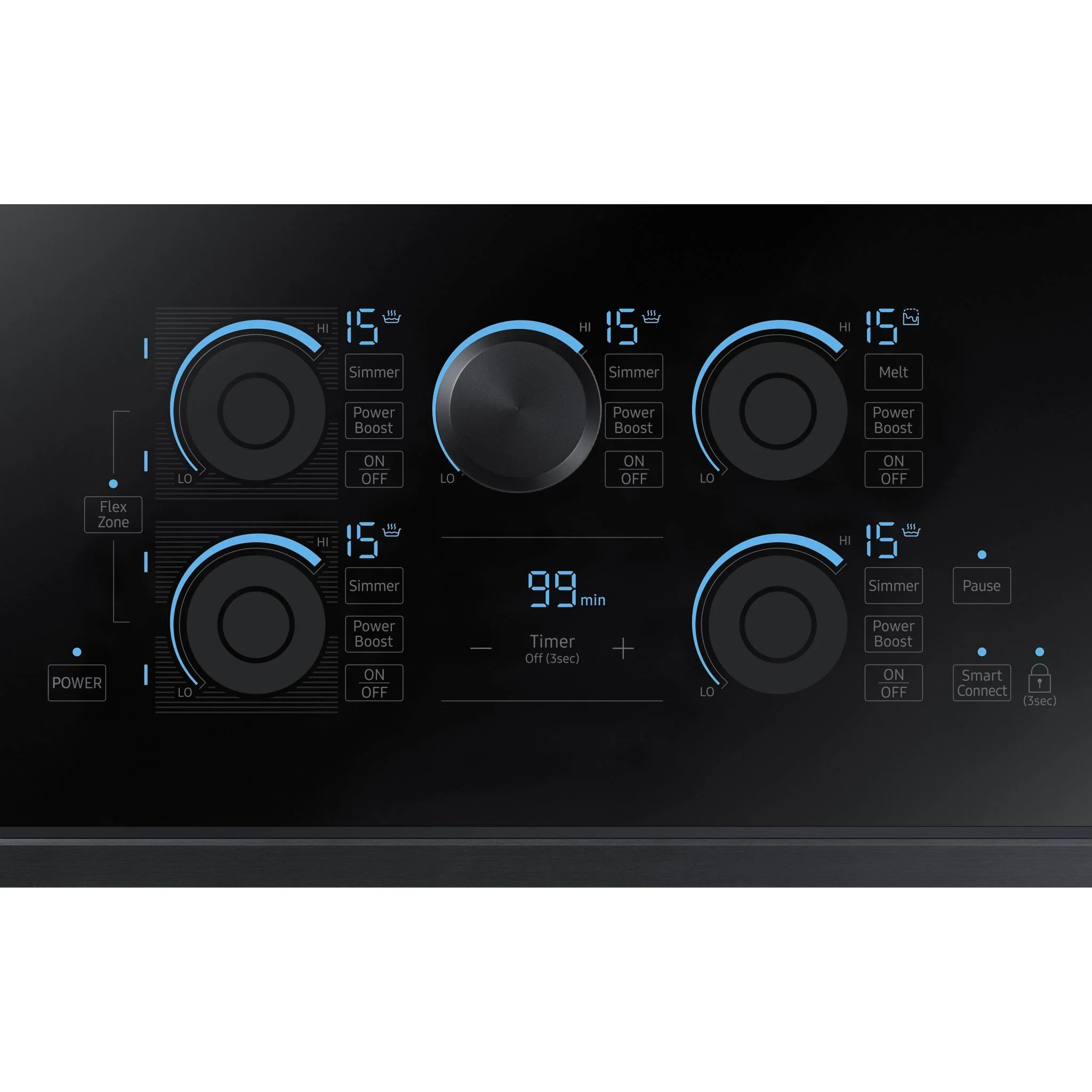 Samsung 36" Cooktop (NZ36K7880UG) - Black Stainless - Image 7