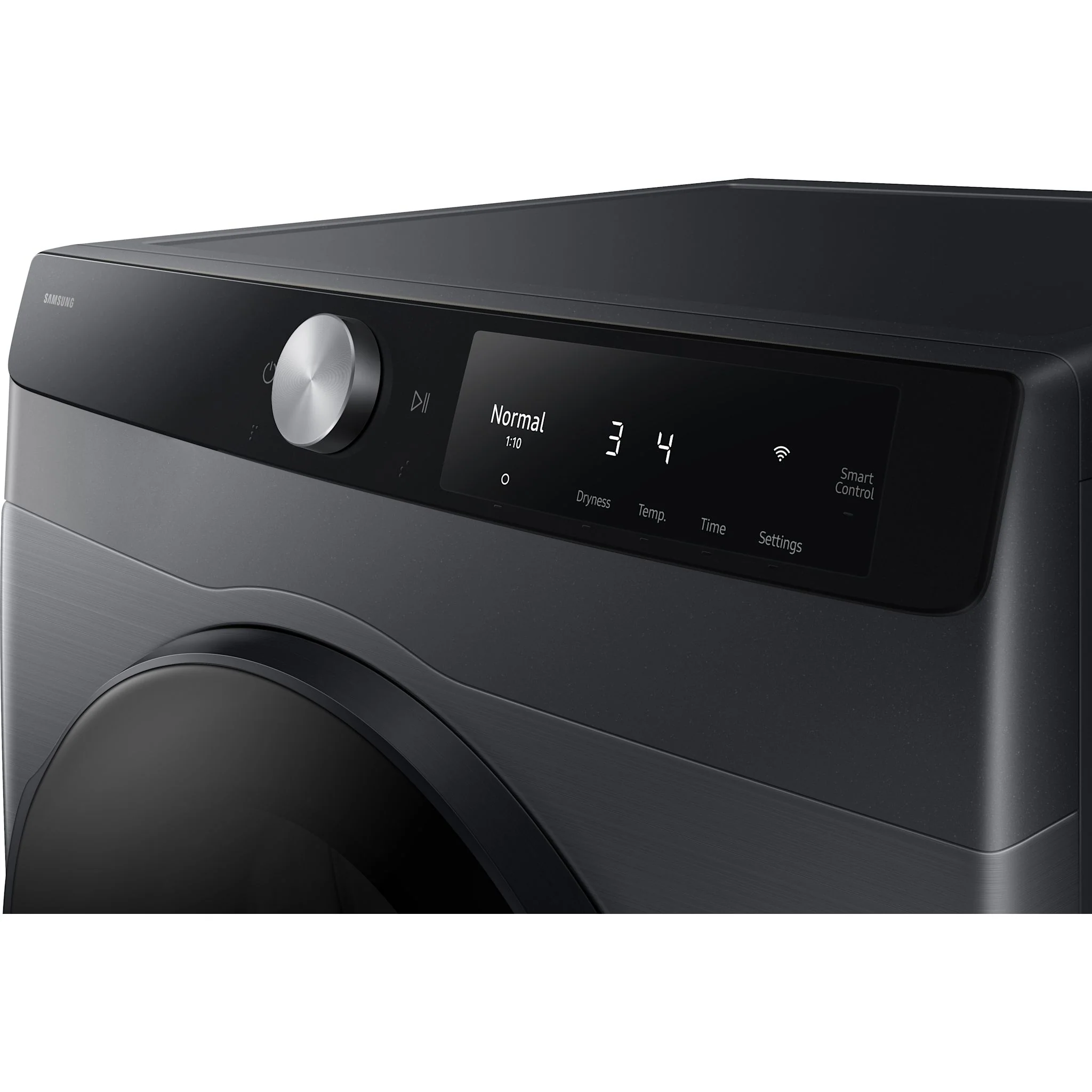 Samsung 4.0cu.ft. Compact Electric Dryer with SmartDial Control - Black (DV25FG60BVBBAC) - Image 6