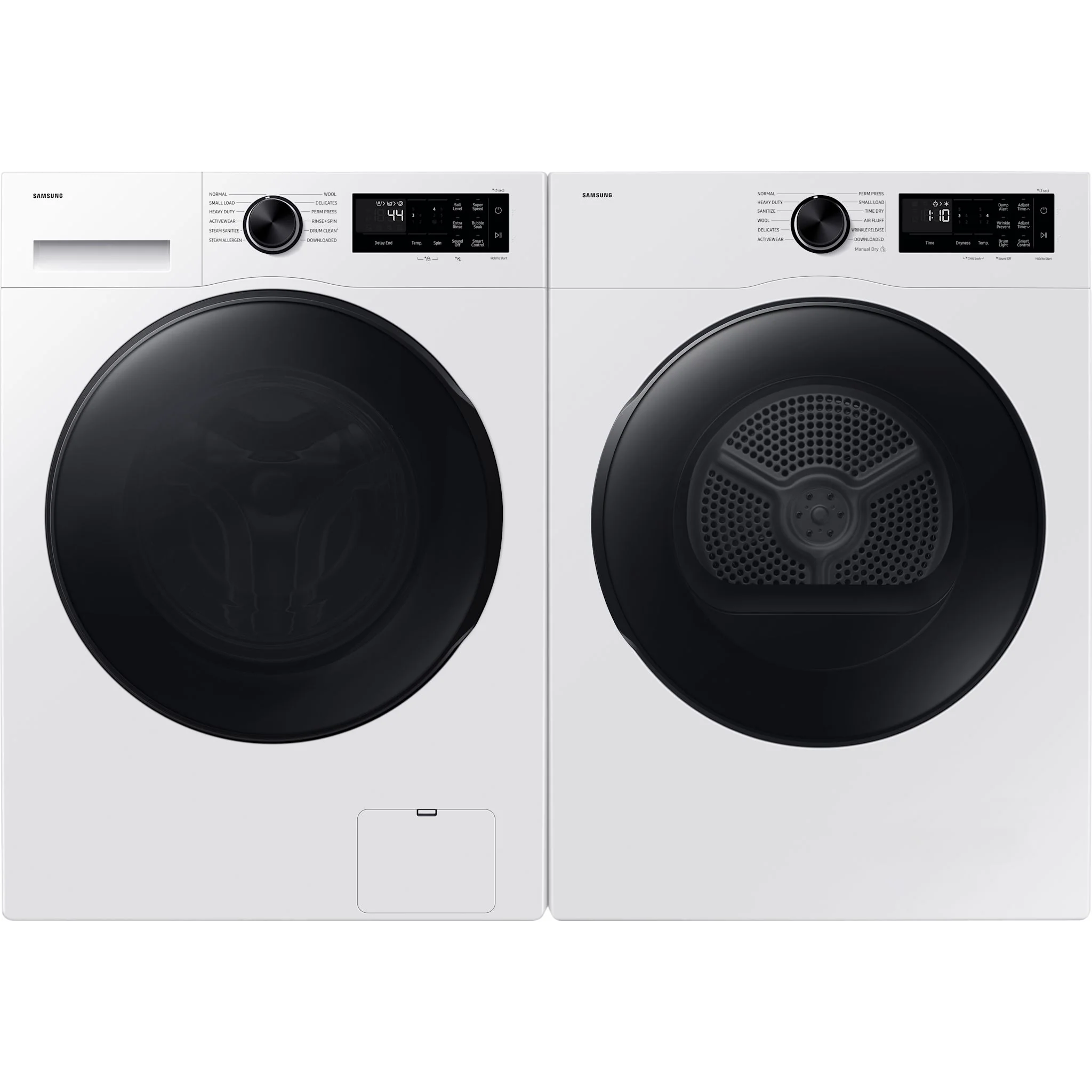 Samsung 4.0cu.ft. Compact Electric Dryer with SmartDial Control - White (DV25FG50BVBEAC) - Image 10
