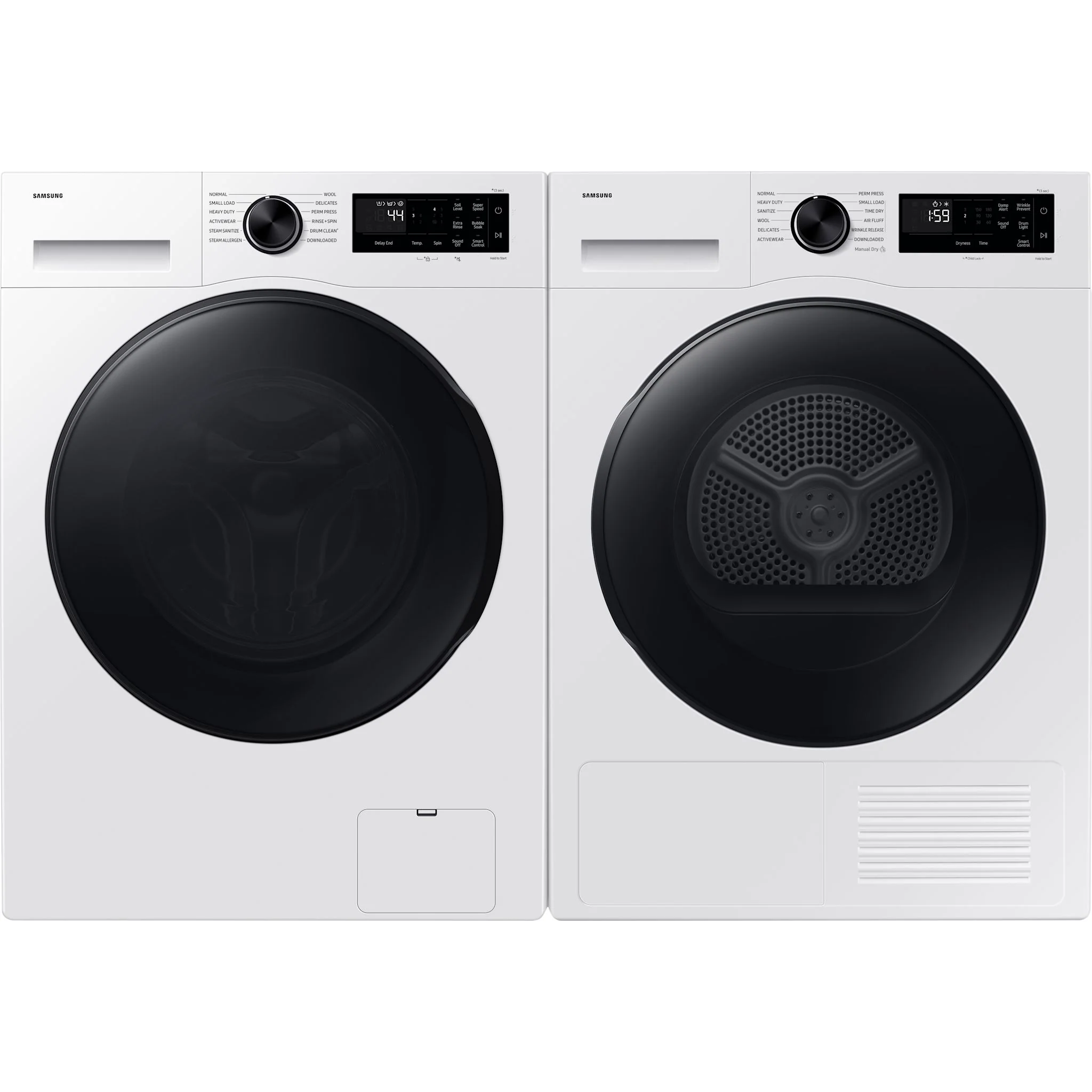 Samsung 4.0cu.ft. Compact Heat Pump Dryer with SmartDial Control - White (DV25FG50B0BEAC) - Image 10