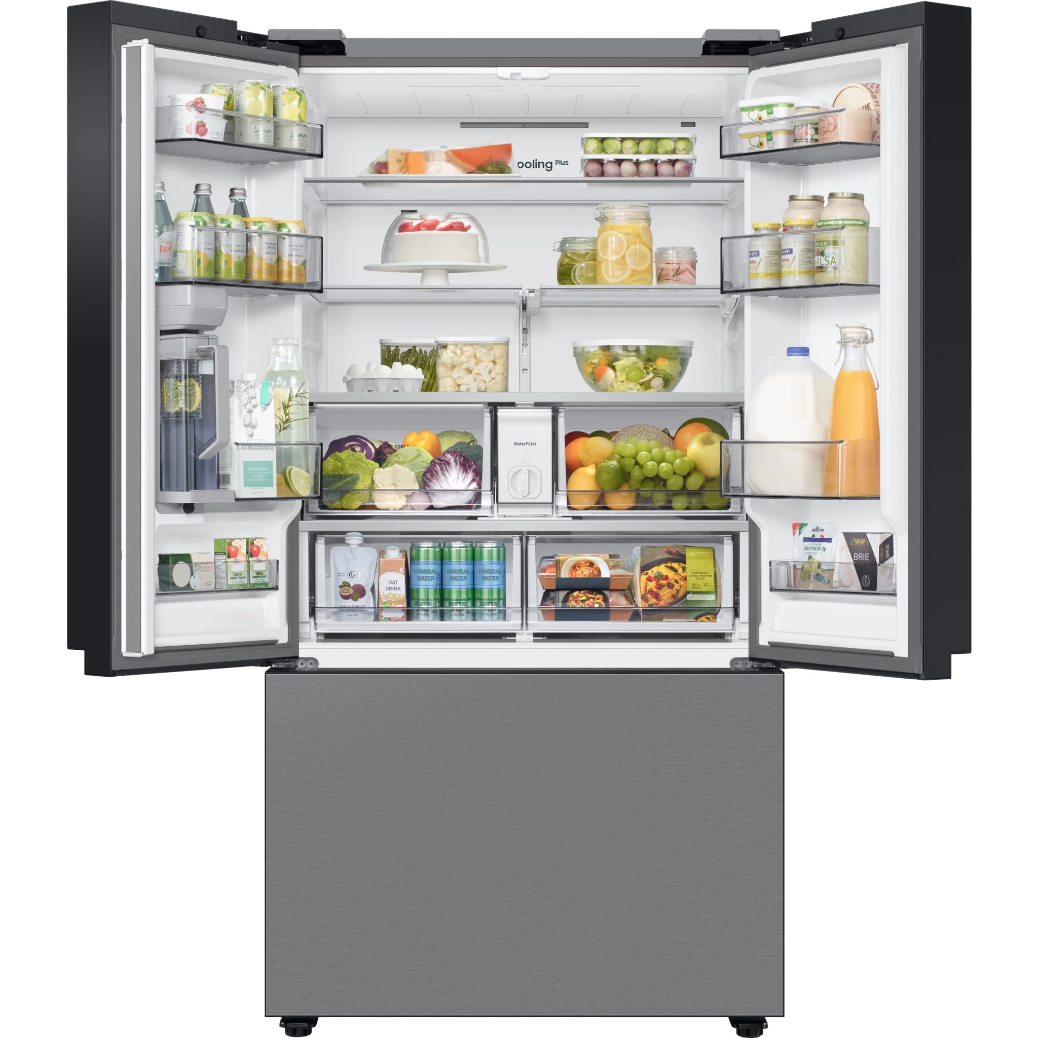 Samsung Bespoke Counter Depth Fridge (RF24BB6200QL) - SmudgeProof Stainless Steel - Image 6