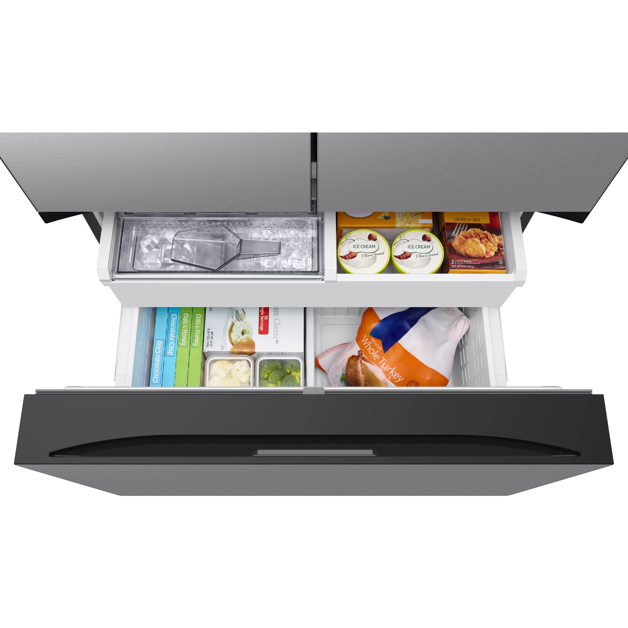 Samsung Bespoke Counter Depth Fridge (RF24BB6600QL) - SmudgeProof Stainless Steel - Image 9