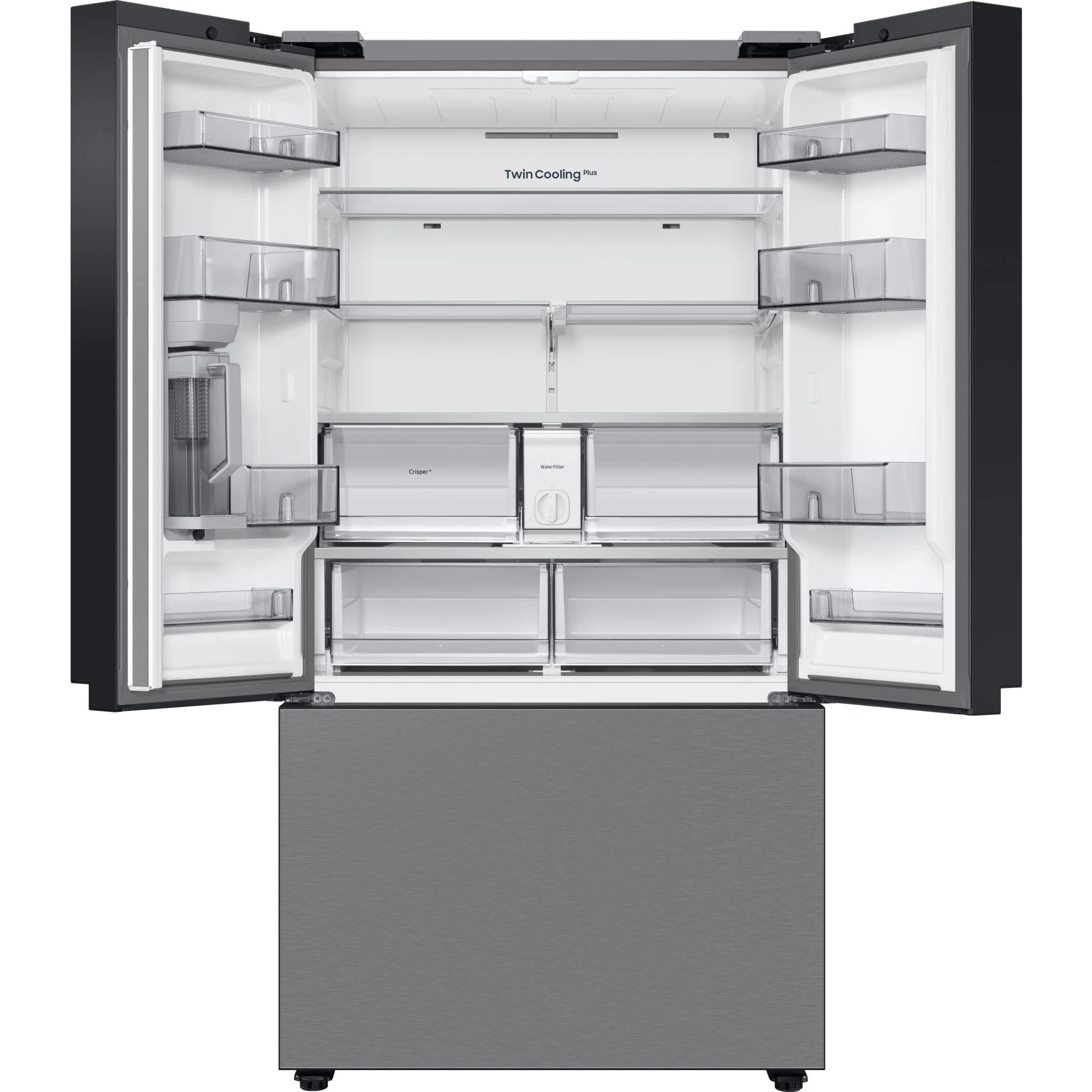 Samsung Bespoke French Door Fridge (RF30BB6200QLAA) - Stainless Steel - Image 4