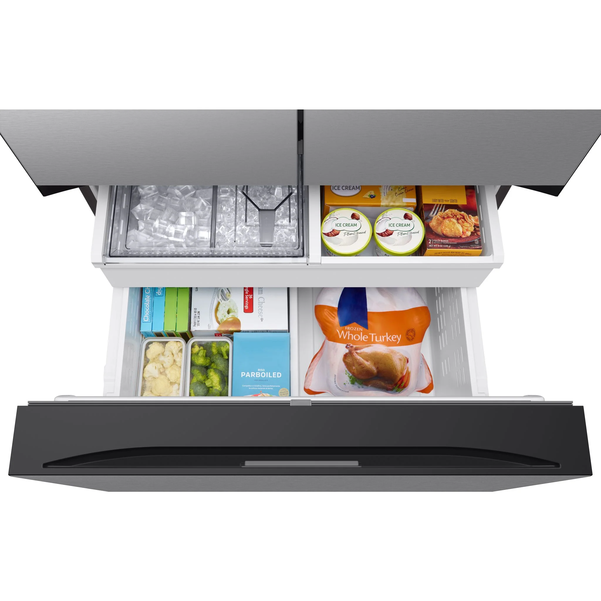 Samsung Bespoke French Door Fridge (RF30BB6200QLAA) - Stainless Steel - Image 7
