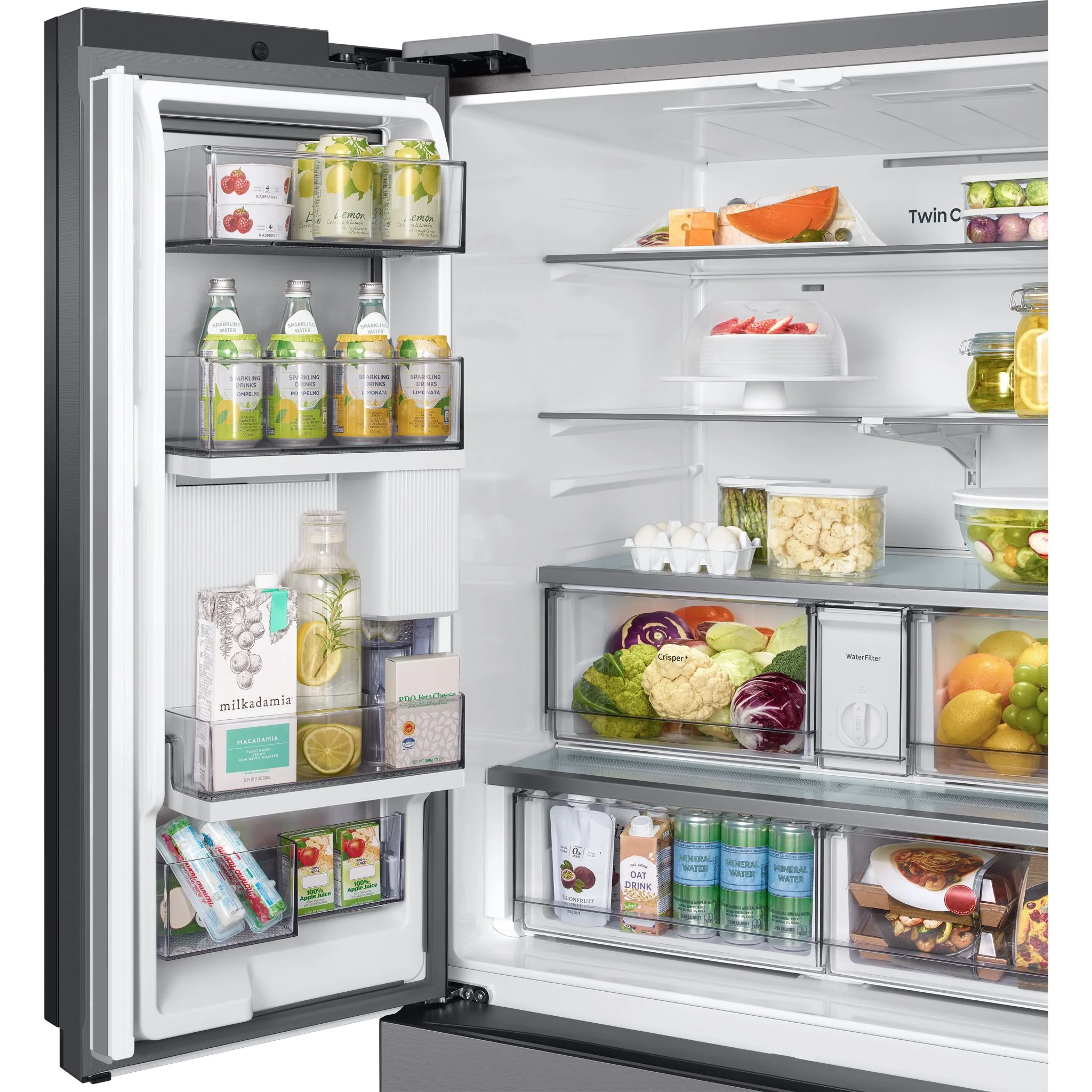 Samsung Bespoke French Door Fridge (RF30BB6600QL) - SmudgeProof Stainless Steel - Image 19