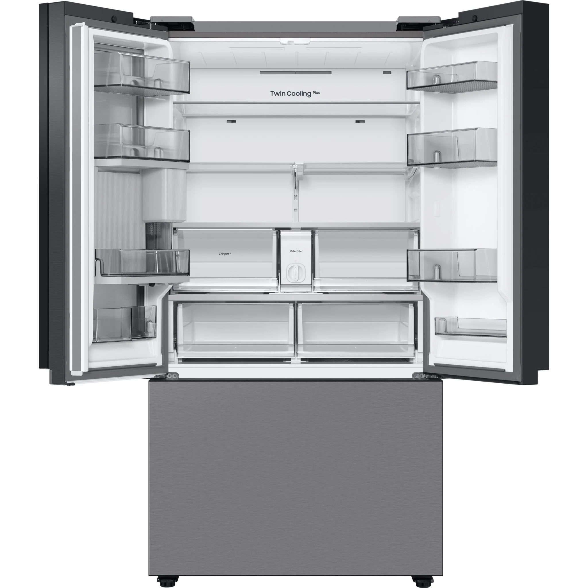 Samsung Bespoke French Door Fridge (RF30BB6600QL) - SmudgeProof Stainless Steel - Image 4