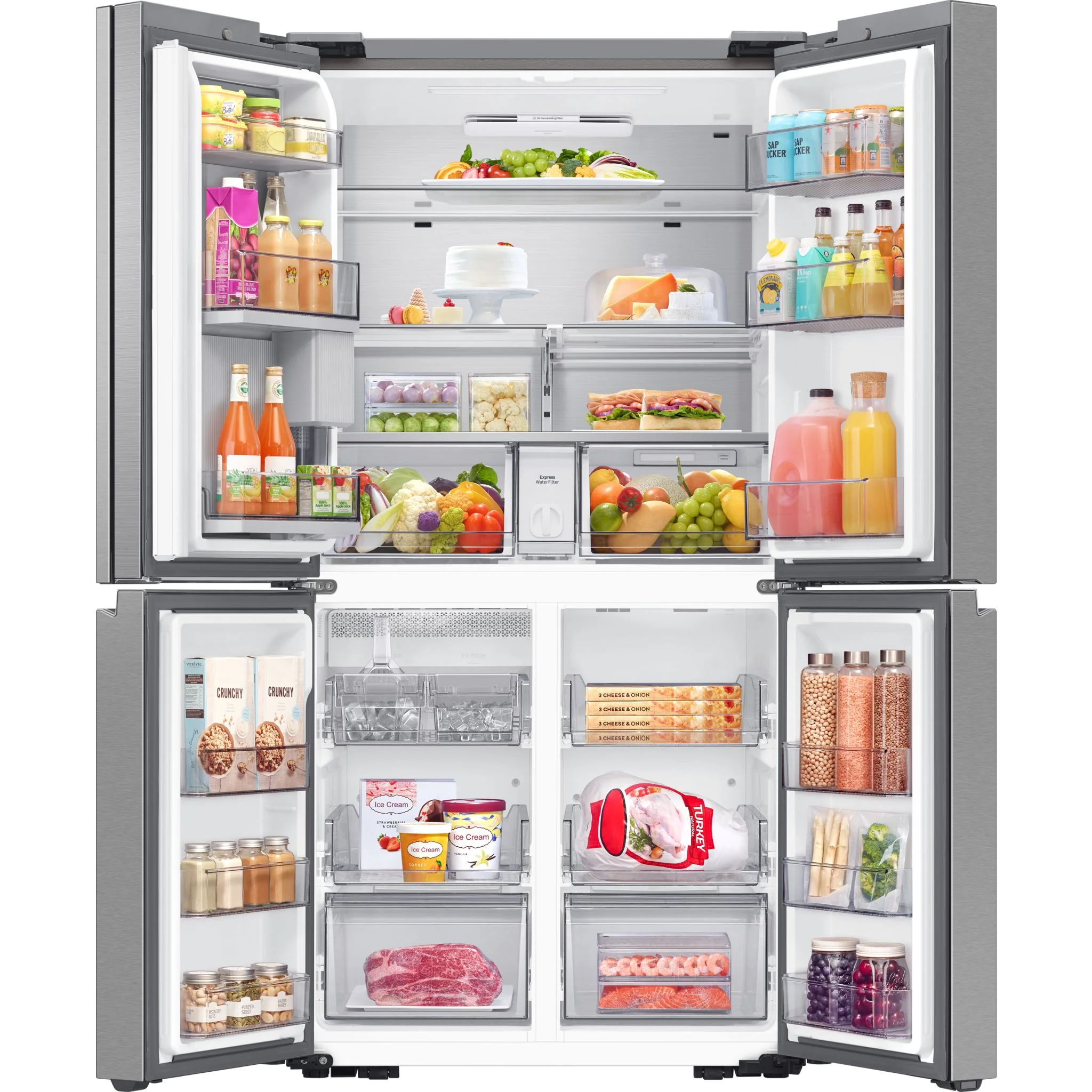 Samsung Counter Depth Fridge (RF23DG9600SRAC) - Stainless Steel - Image 6
