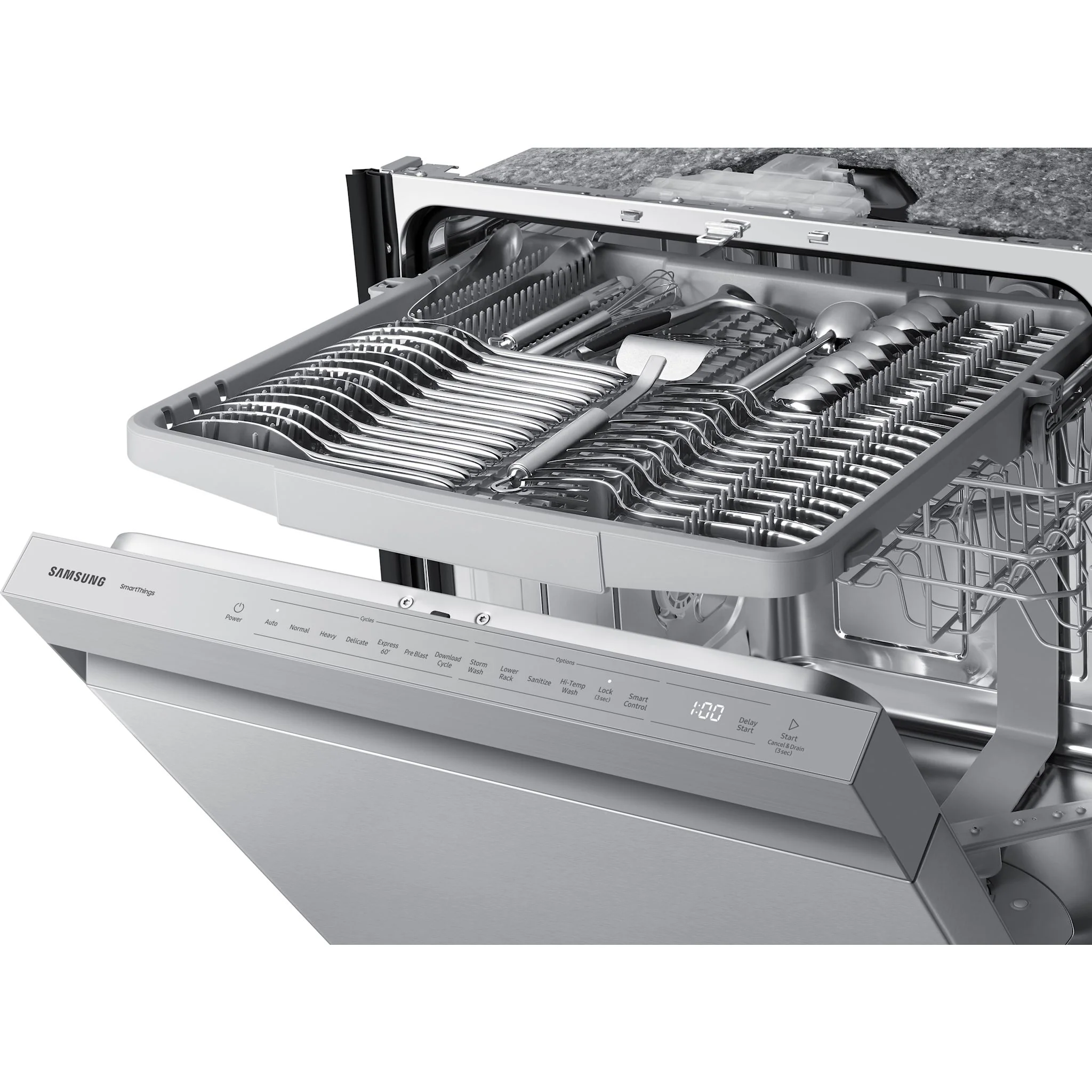 Samsung Dishwasher (DW80CG5450SRAA) - Stainless Steel - Image 9