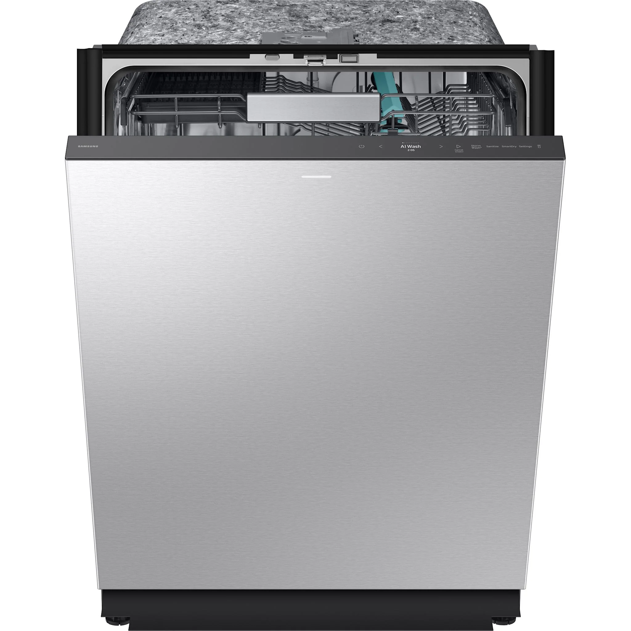 Samsung Dishwasher (DW90F89P0USRAA) - Stainless Steel - Image 2