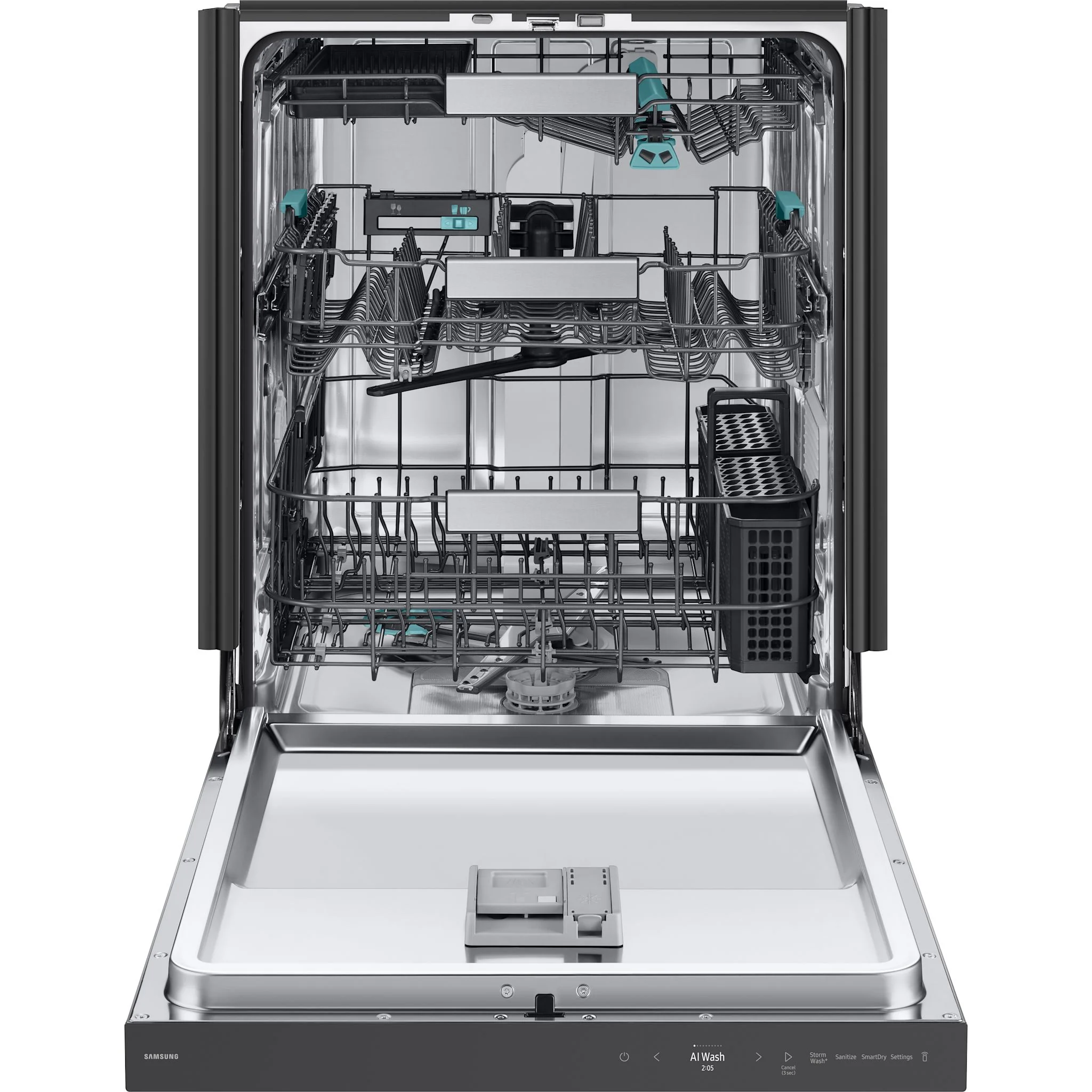 Samsung Dishwasher (DW90F89P0USRAA) - Stainless Steel - Image 3