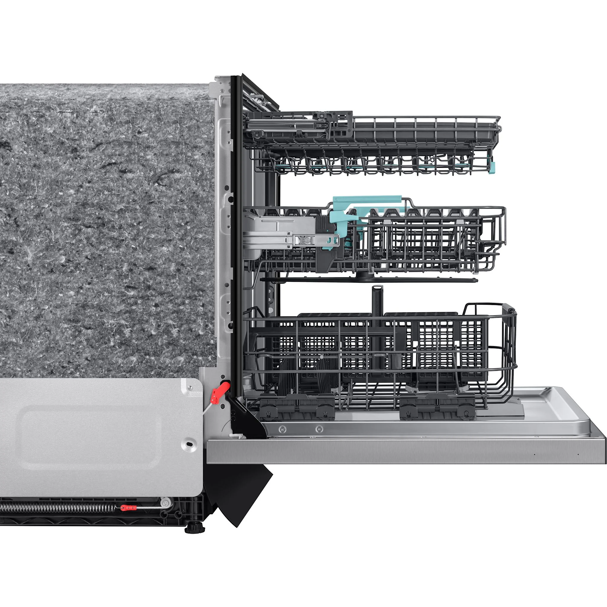 Samsung Dishwasher (DW90F89P0USRAA) - Stainless Steel - Image 4
