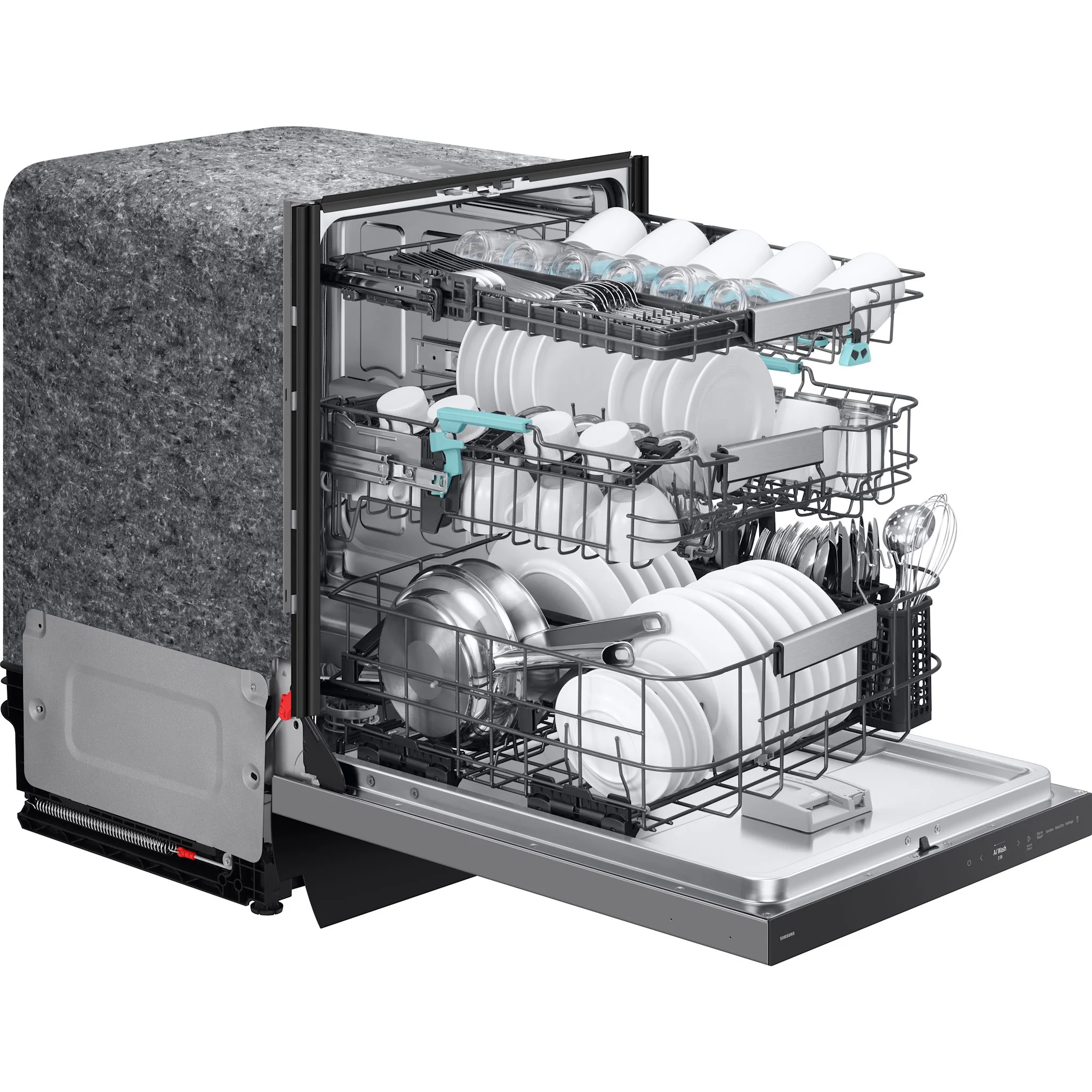 Samsung Dishwasher (DW90F89P0USRAA) - Stainless Steel - Image 8