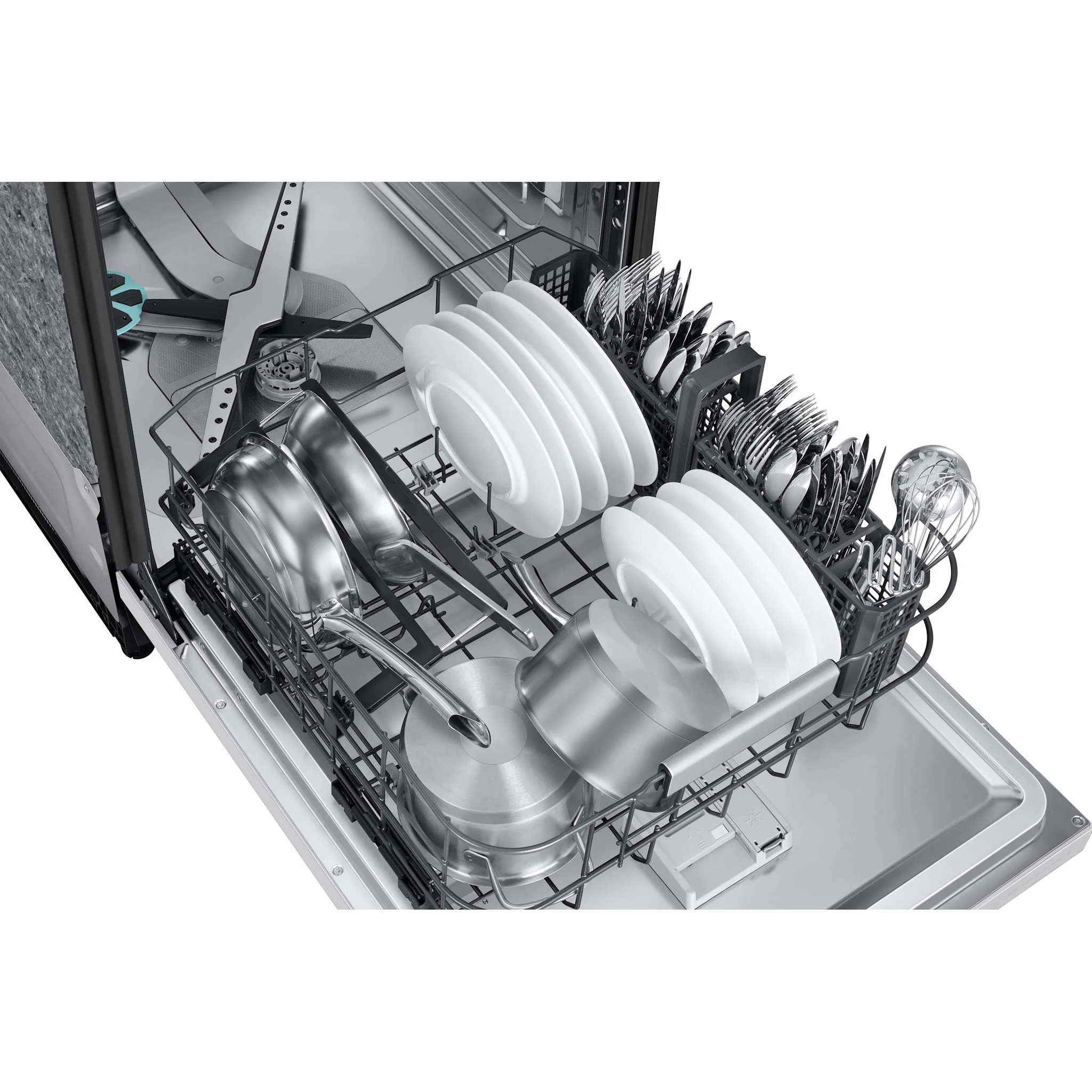 Samsung Dishwasher (DW90F89T0U12AA) - White Glass - Image 12