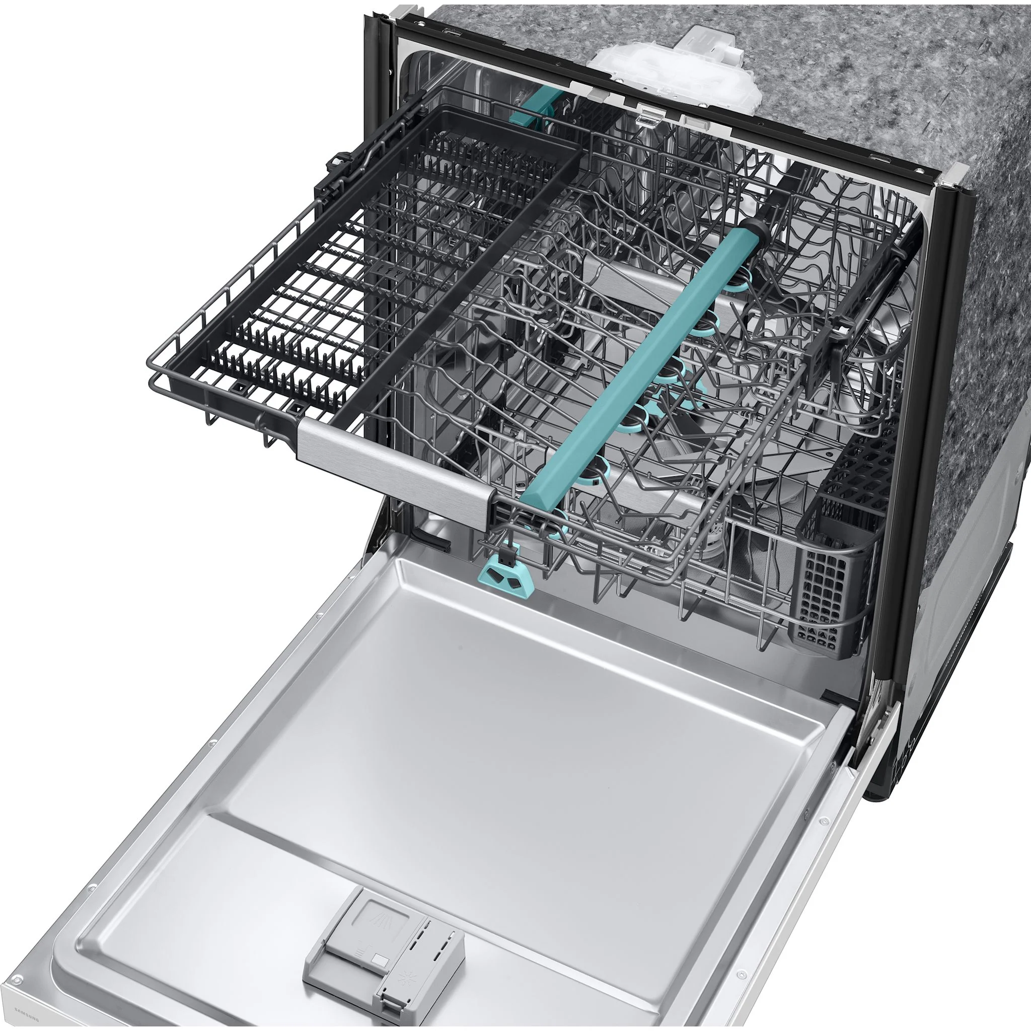 Samsung Dishwasher (DW90F89T0U12AA) - White Glass - Image 4