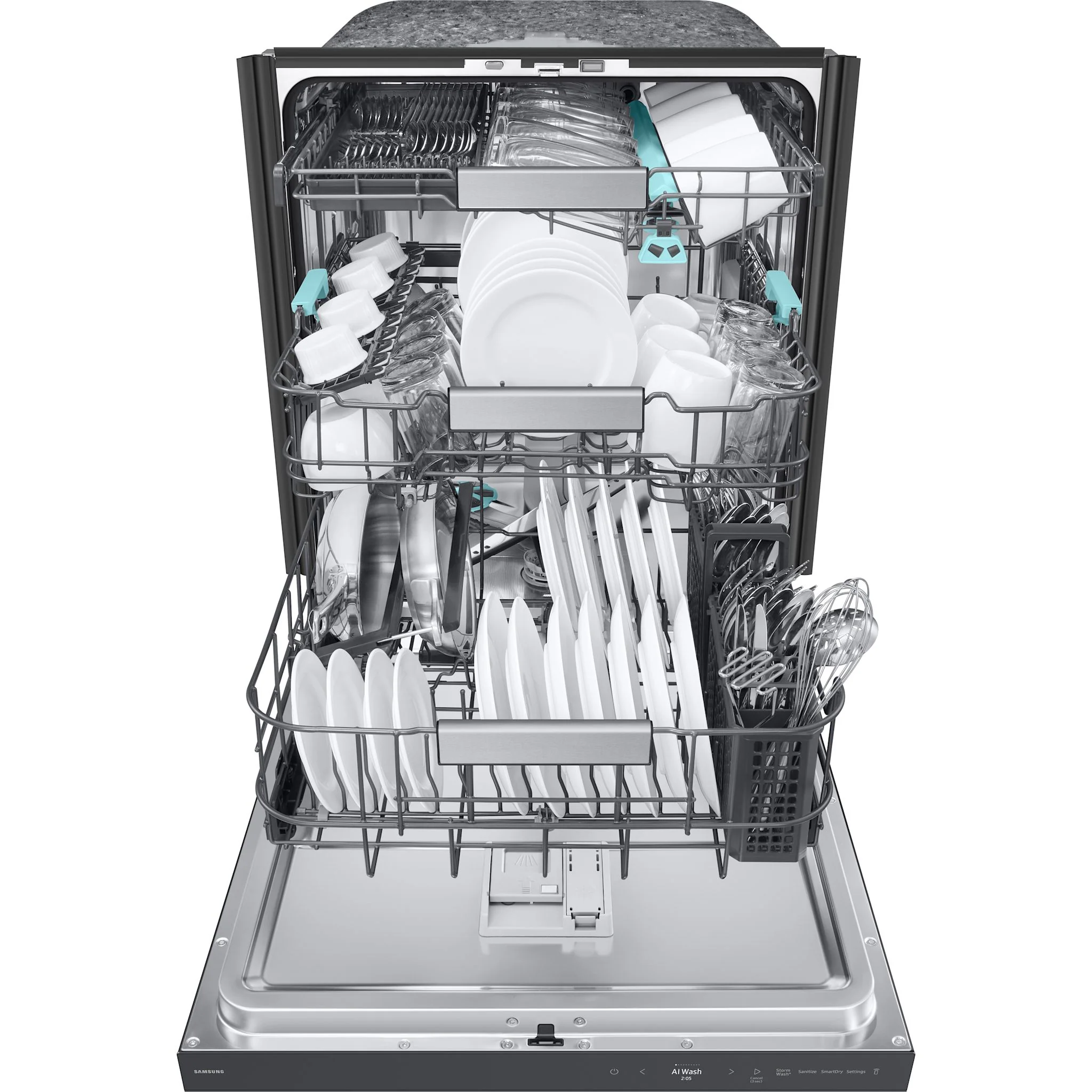 Samsung Dishwasher (DW90F89T0UMTAA) - Matte Black Stainless - Image 6