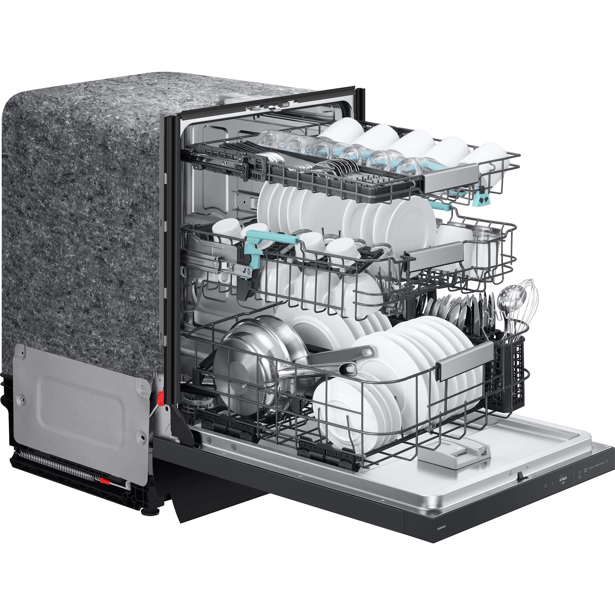 Samsung Dishwasher (DW90F89T0UMTAA) - Matte Black Stainless - Image 7