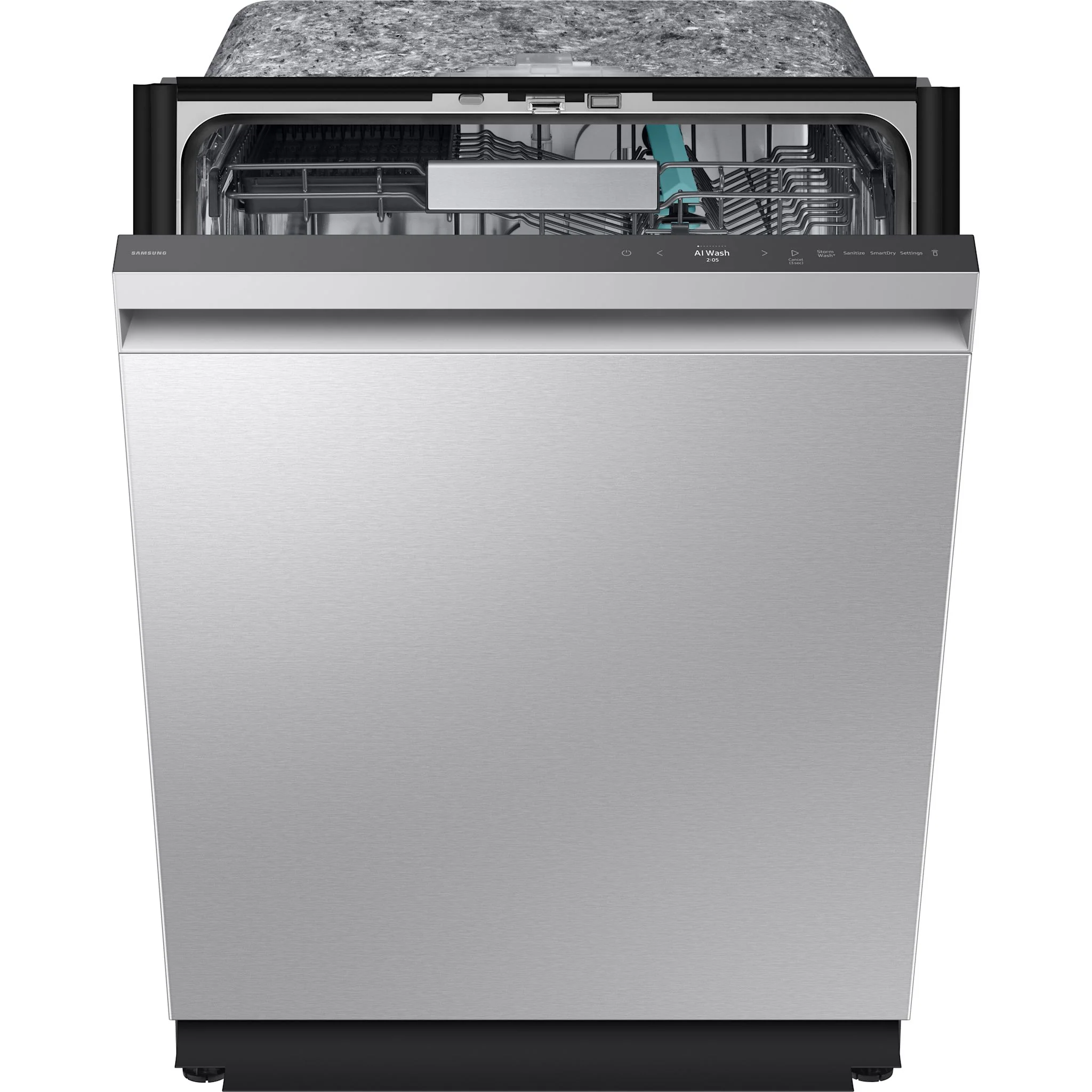Samsung Dishwasher (DW90F89T0USRAA) - Stainless Steel - Image 2