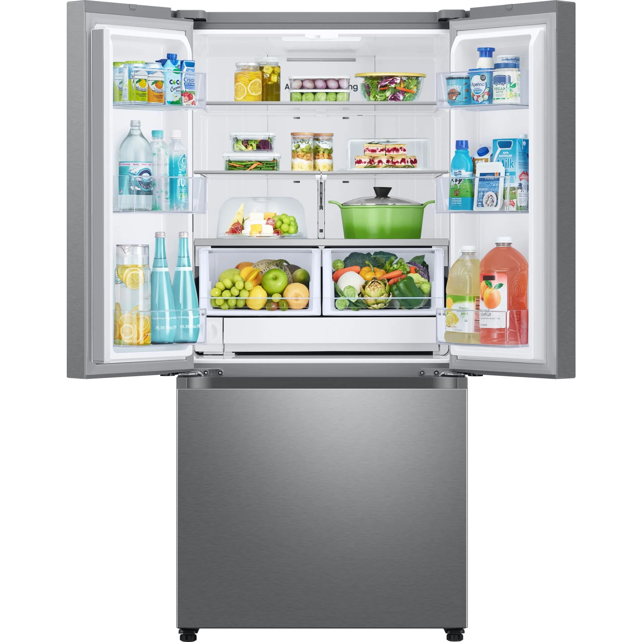 Samsung French Door Fridge (RF25C5151SR) - Fingerprint Resistant Stainless Steel - Image 5
