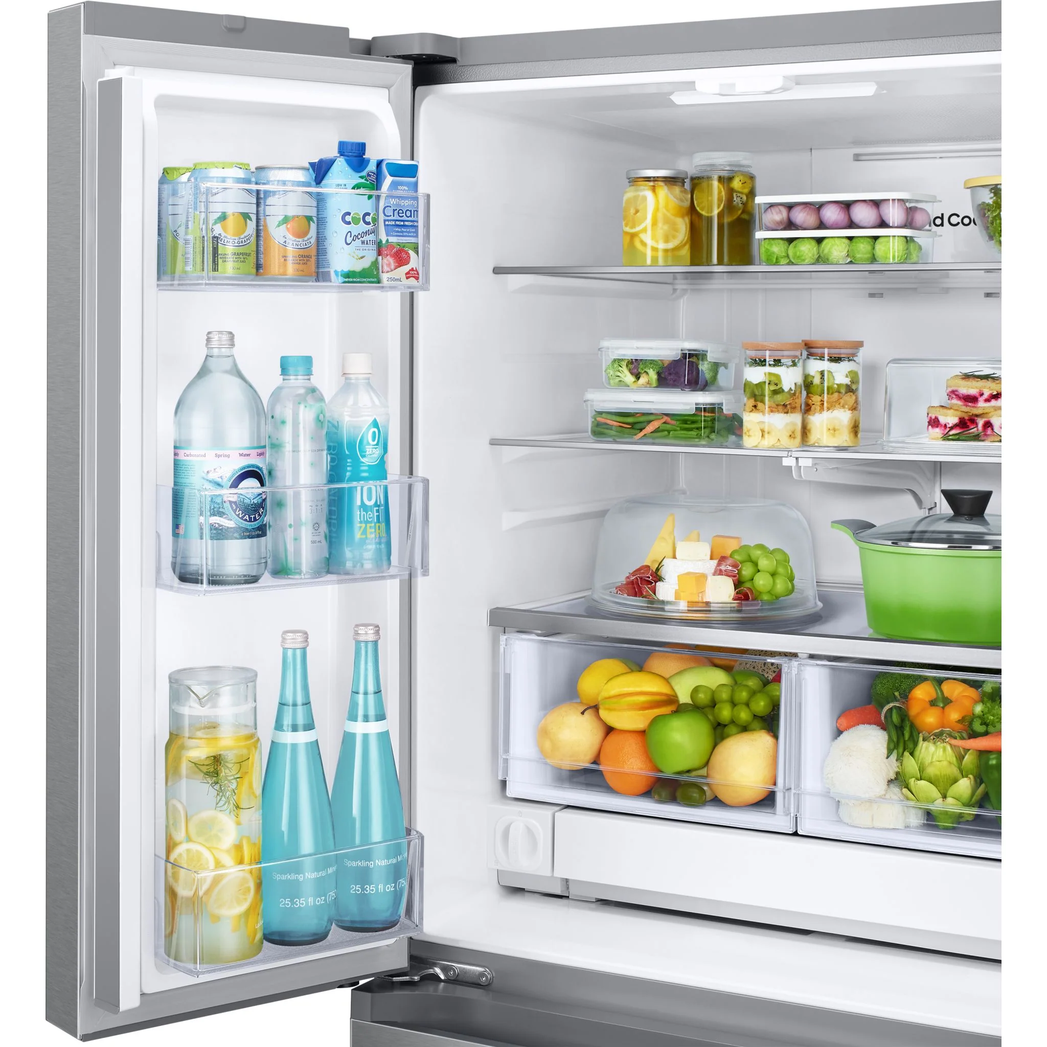 Samsung French Door Fridge (RF25C5151SR) - Fingerprint Resistant Stainless Steel - Image 7