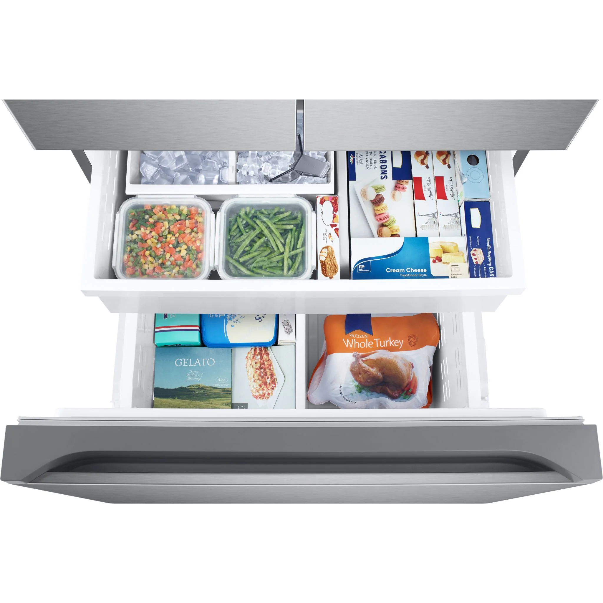 Samsung French Door Fridge (RF25C5151SR) - Fingerprint Resistant Stainless Steel - Image 8