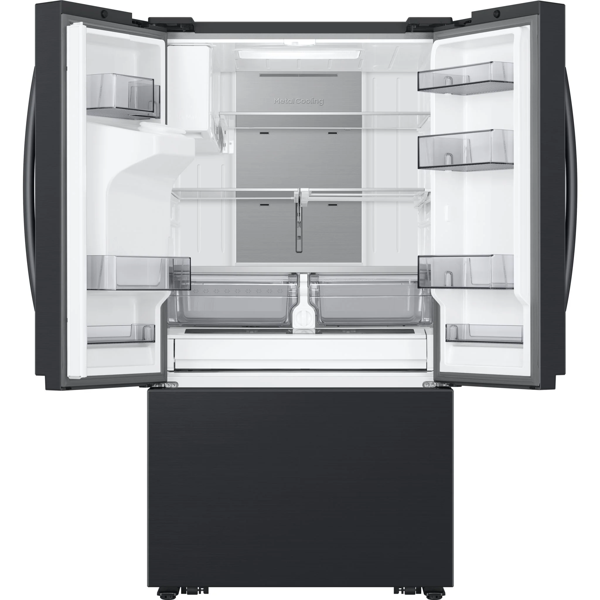 Samsung French Door Fridge (RF32CG5400MTAA) - Matte Black Stainless Steel - Image 4