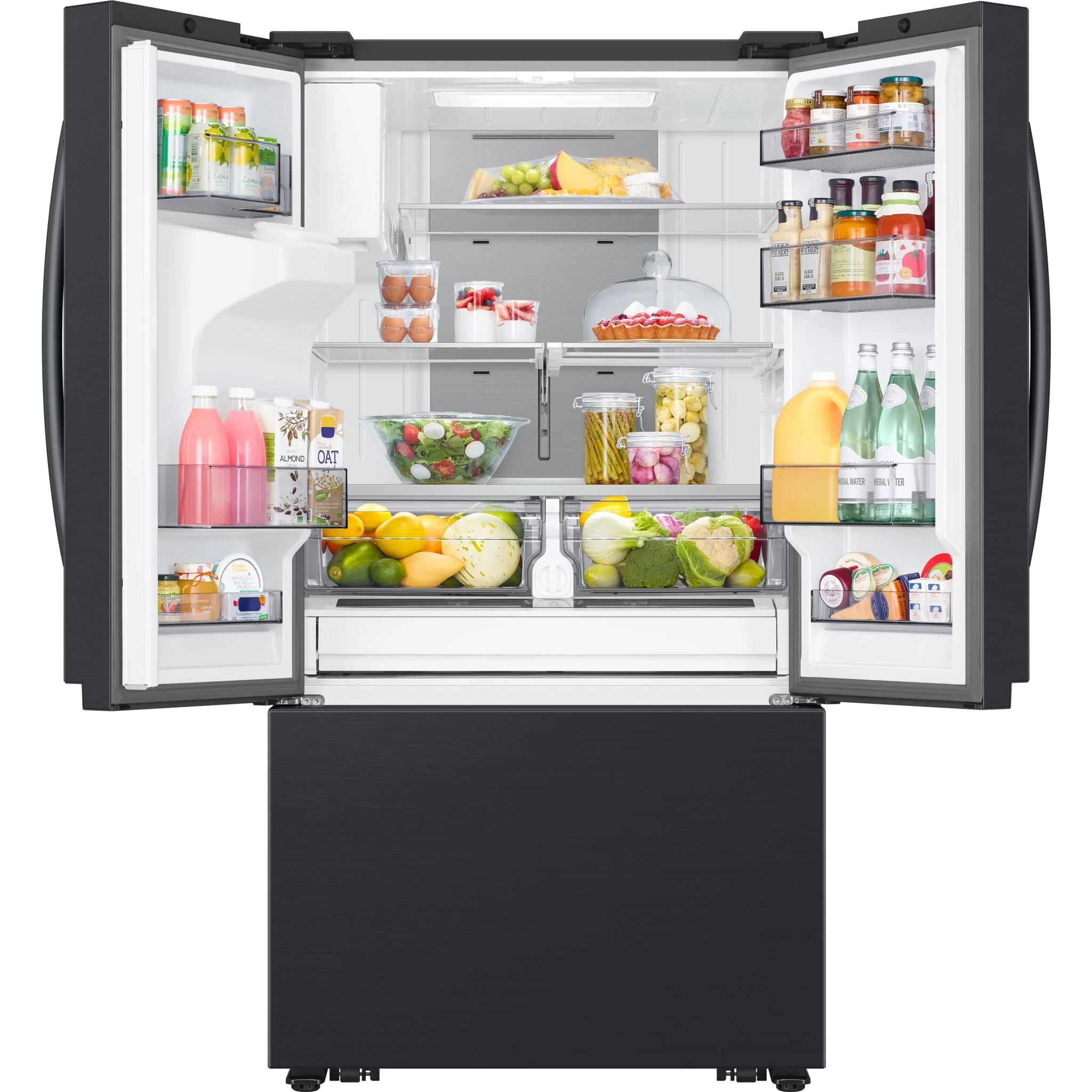 Samsung French Door Fridge (RF32CG5400MTAA) - Matte Black Stainless Steel - Image 5