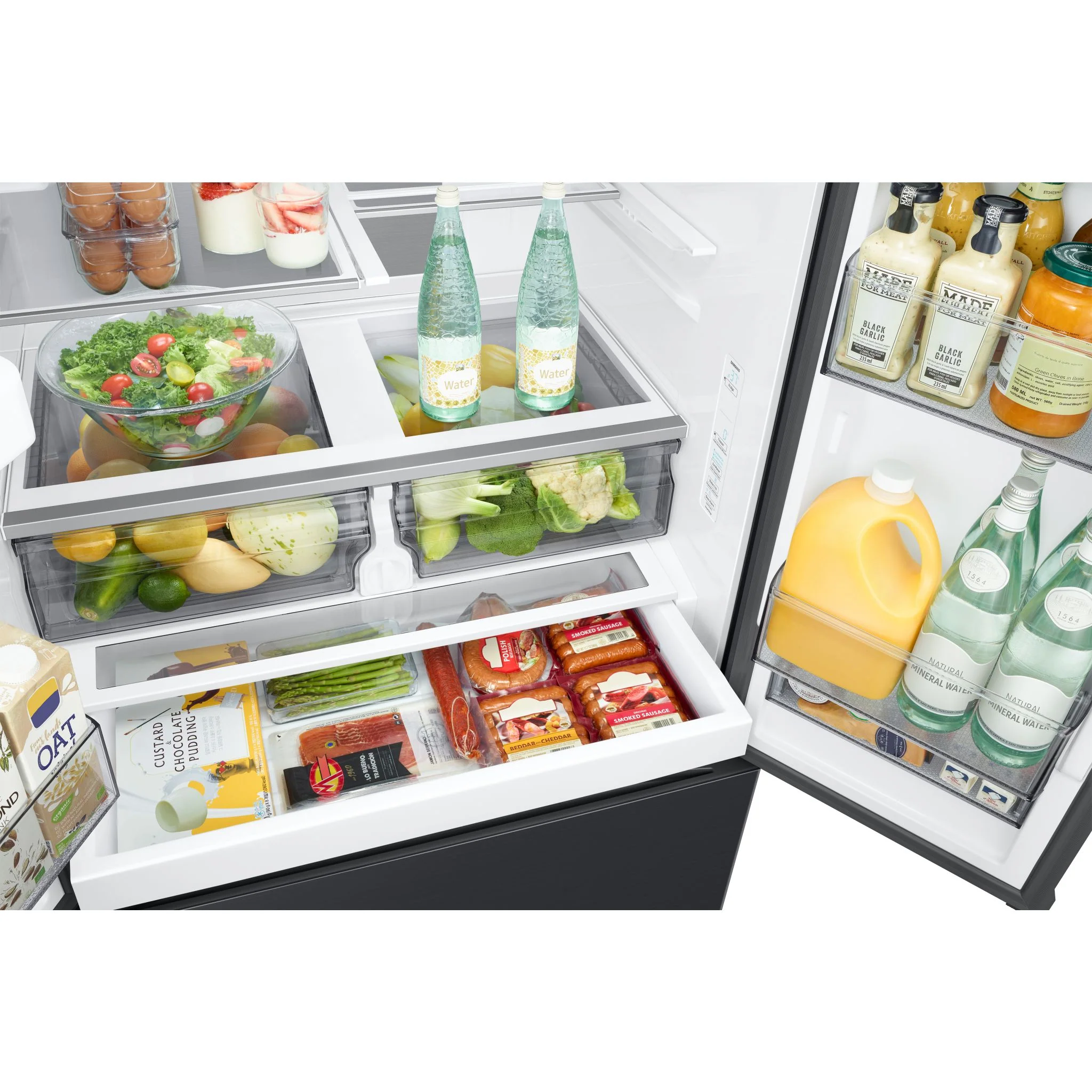 Samsung French Door Fridge (RF32CG5400MTAA) - Matte Black Stainless Steel - Image 8