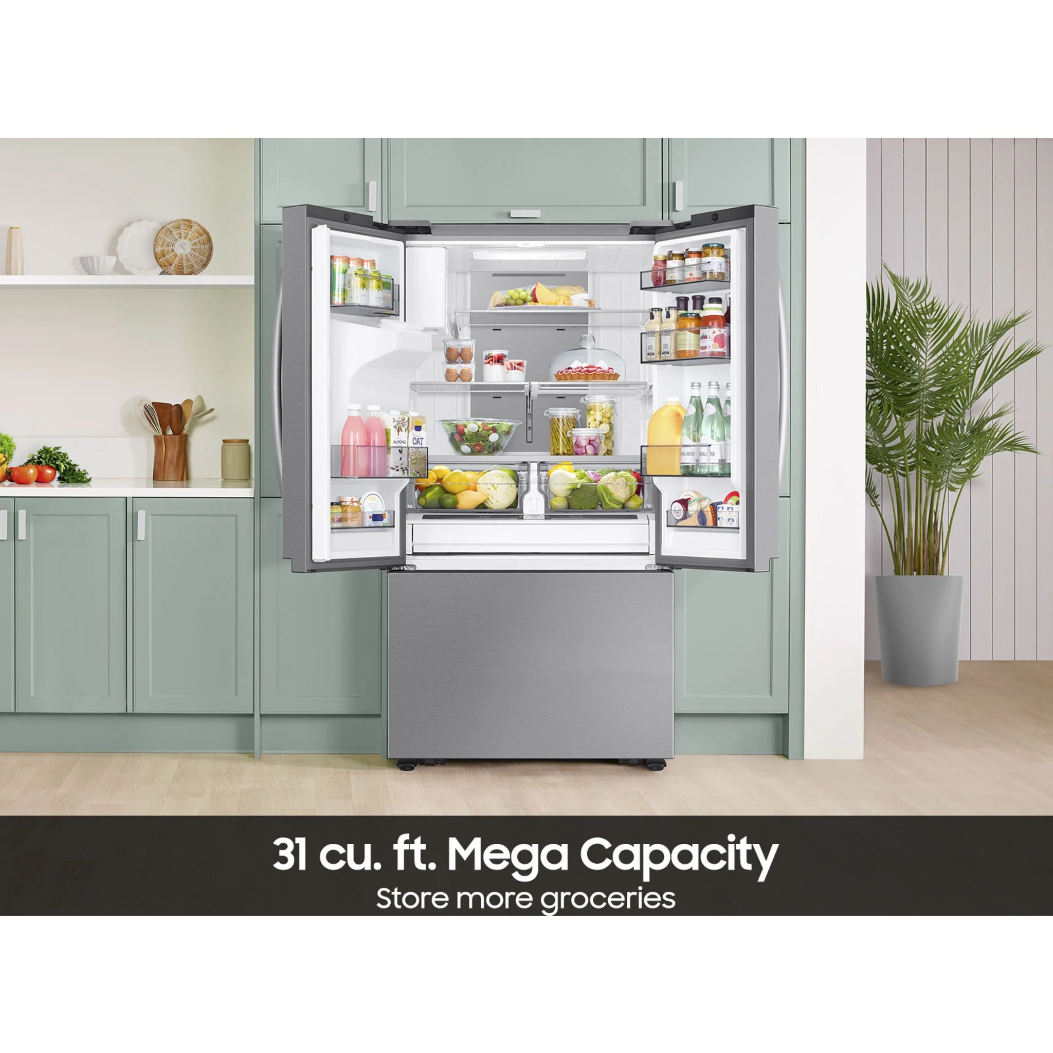 Samsung French Door Fridge (RF32CG5B30SRAA) - Stainless - Image 12