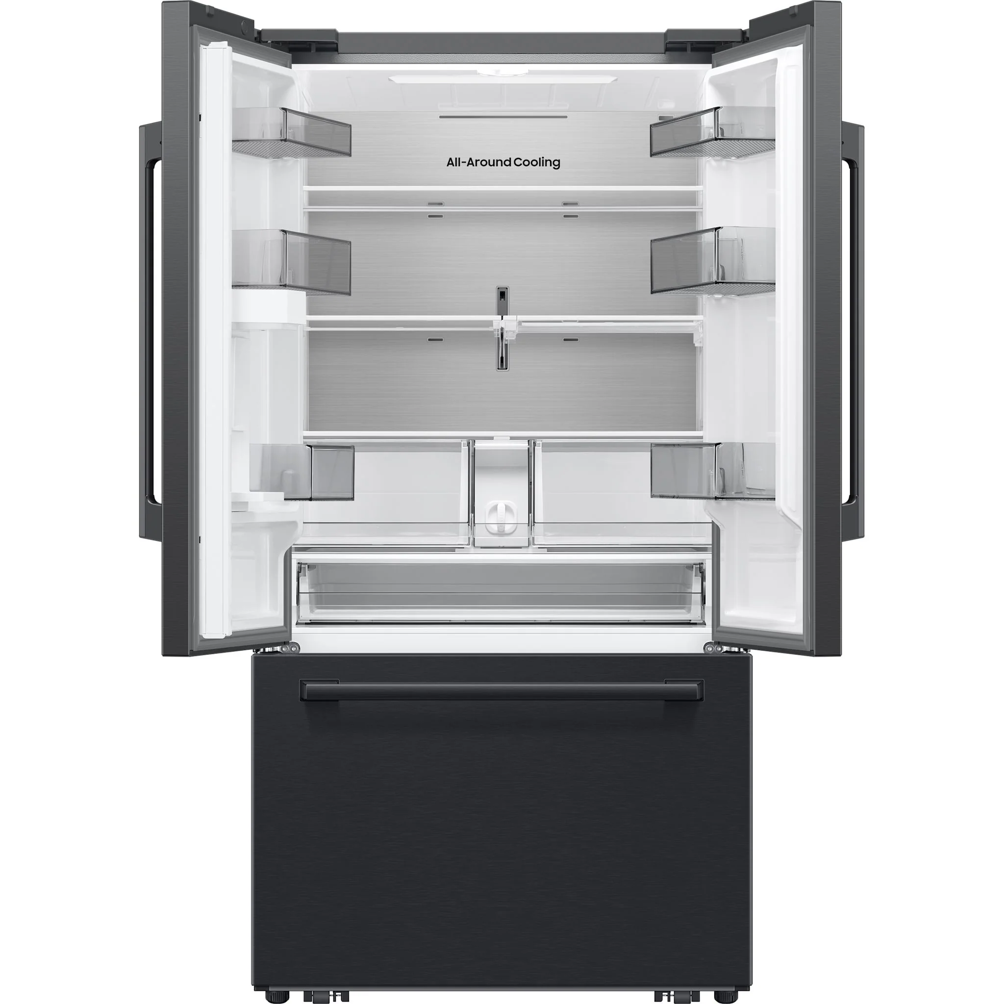 Samsung French Door Fridge (RF70H30KEEAA) - Matt Black Stainless - Image 4