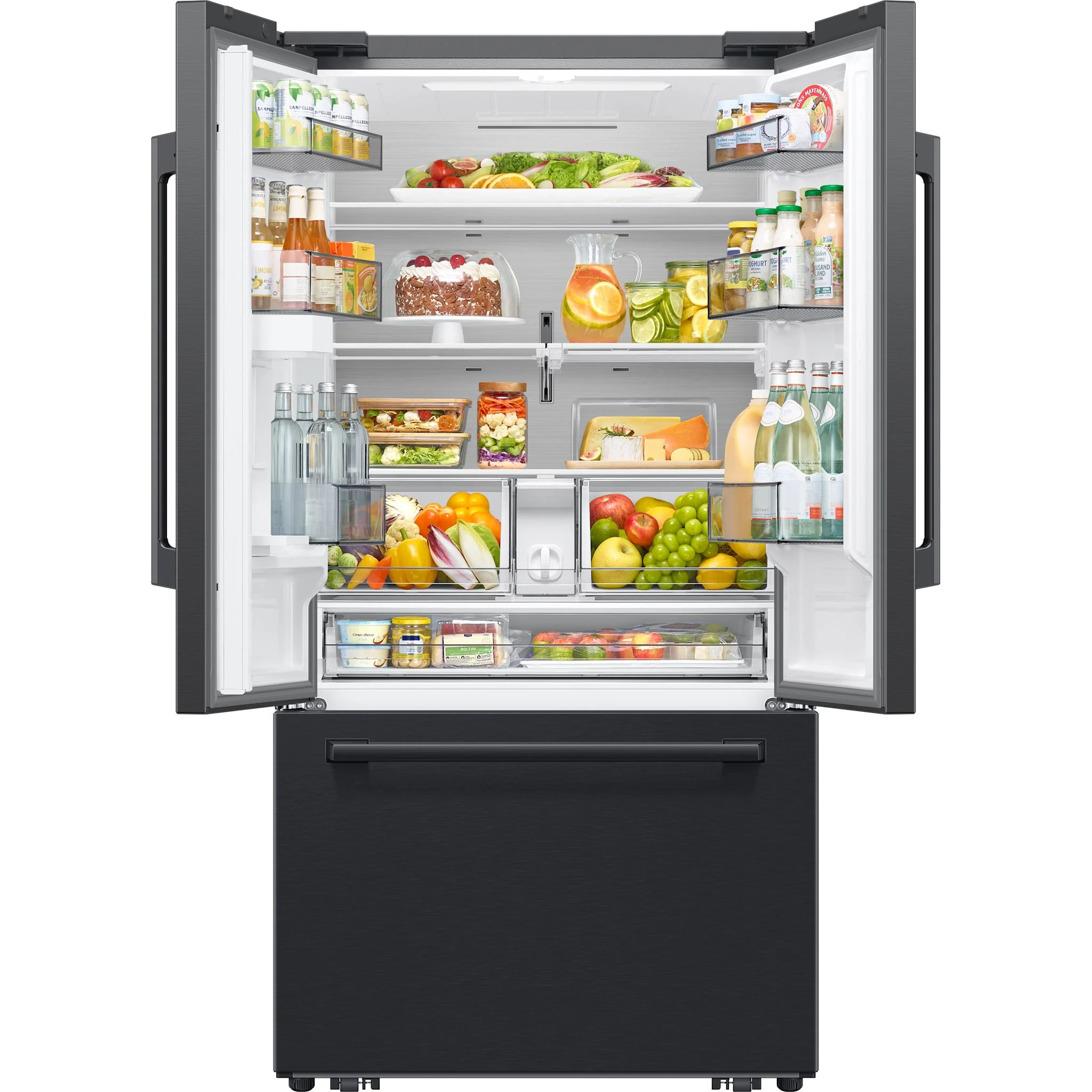 Samsung French Door Fridge (RF70H30KEEAA) - Matt Black Stainless - Image 5